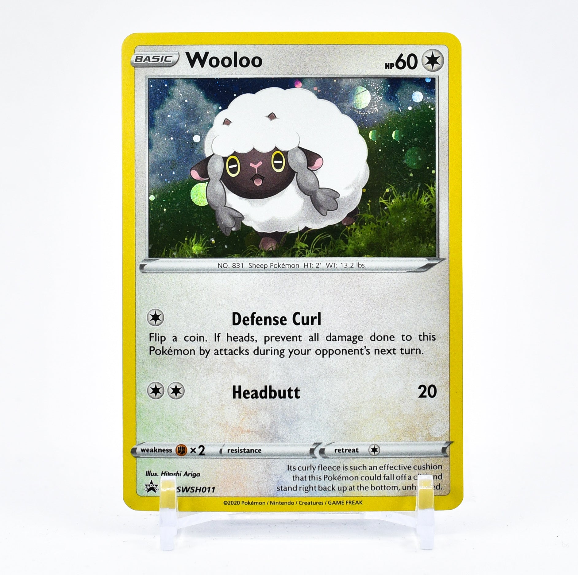 Wooloo - SWSH011 Black Star Promo Holo Pokemon - NM/MINT