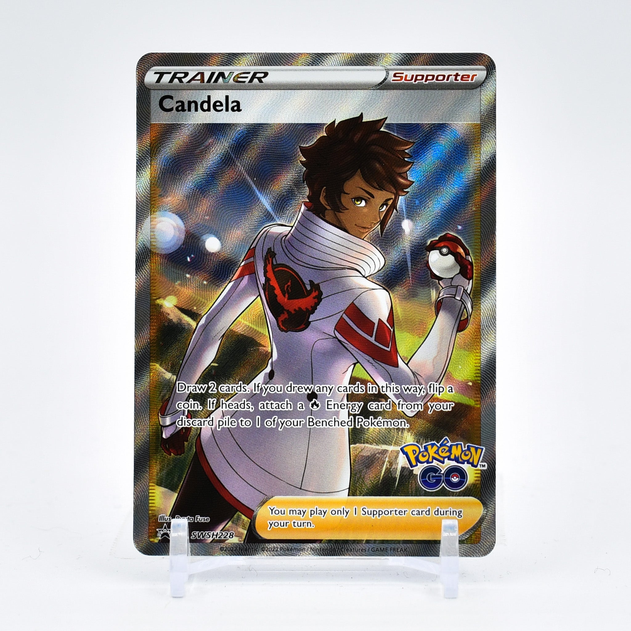 Candela - SWSH228 Pokemon GO Promo FULL ART Trainer - NM/MINT