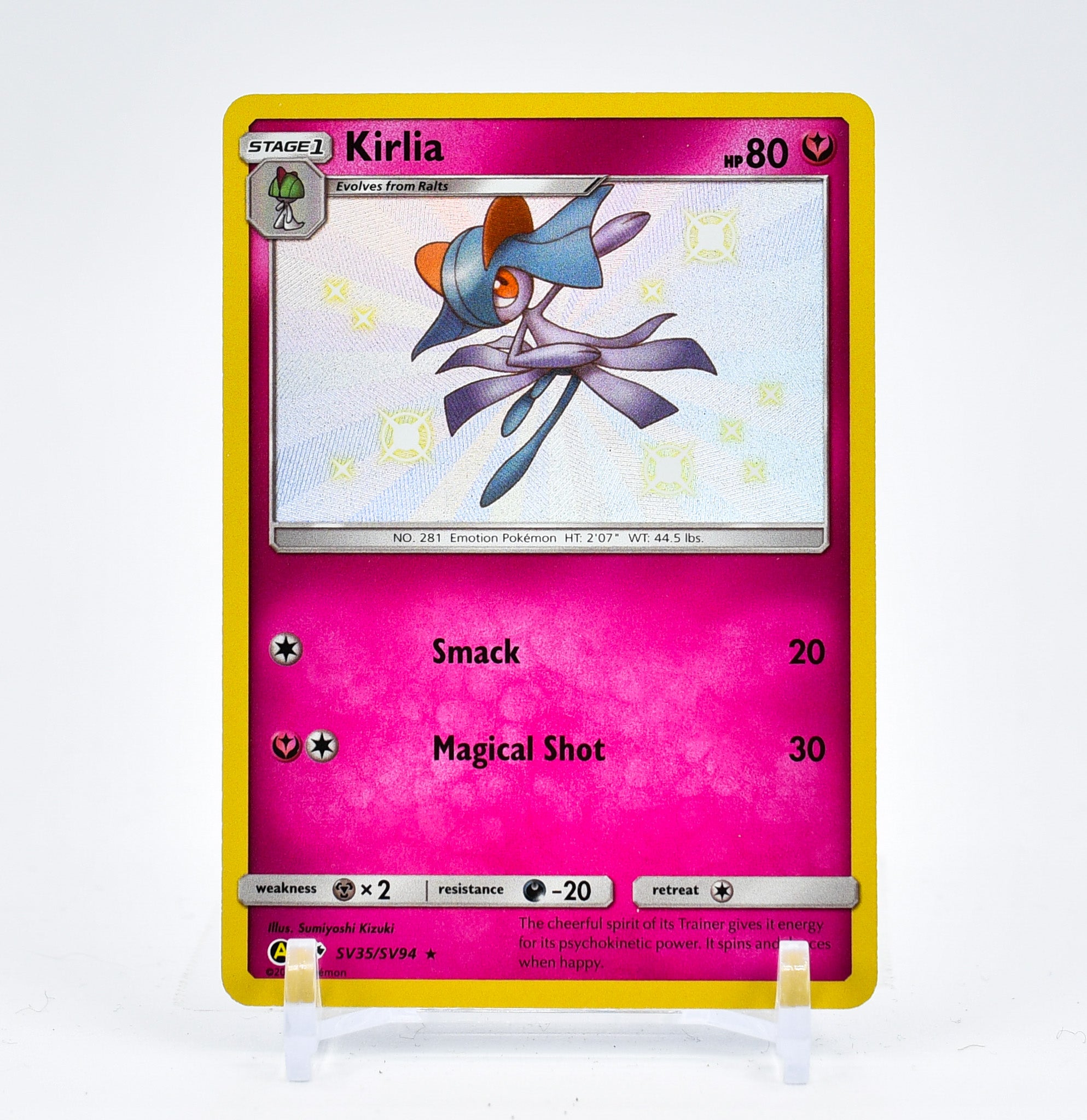 Kirlia - SV35/SV94 Hidden Fates BABY SHINY Holo Rare Pokemon - NM/MINT