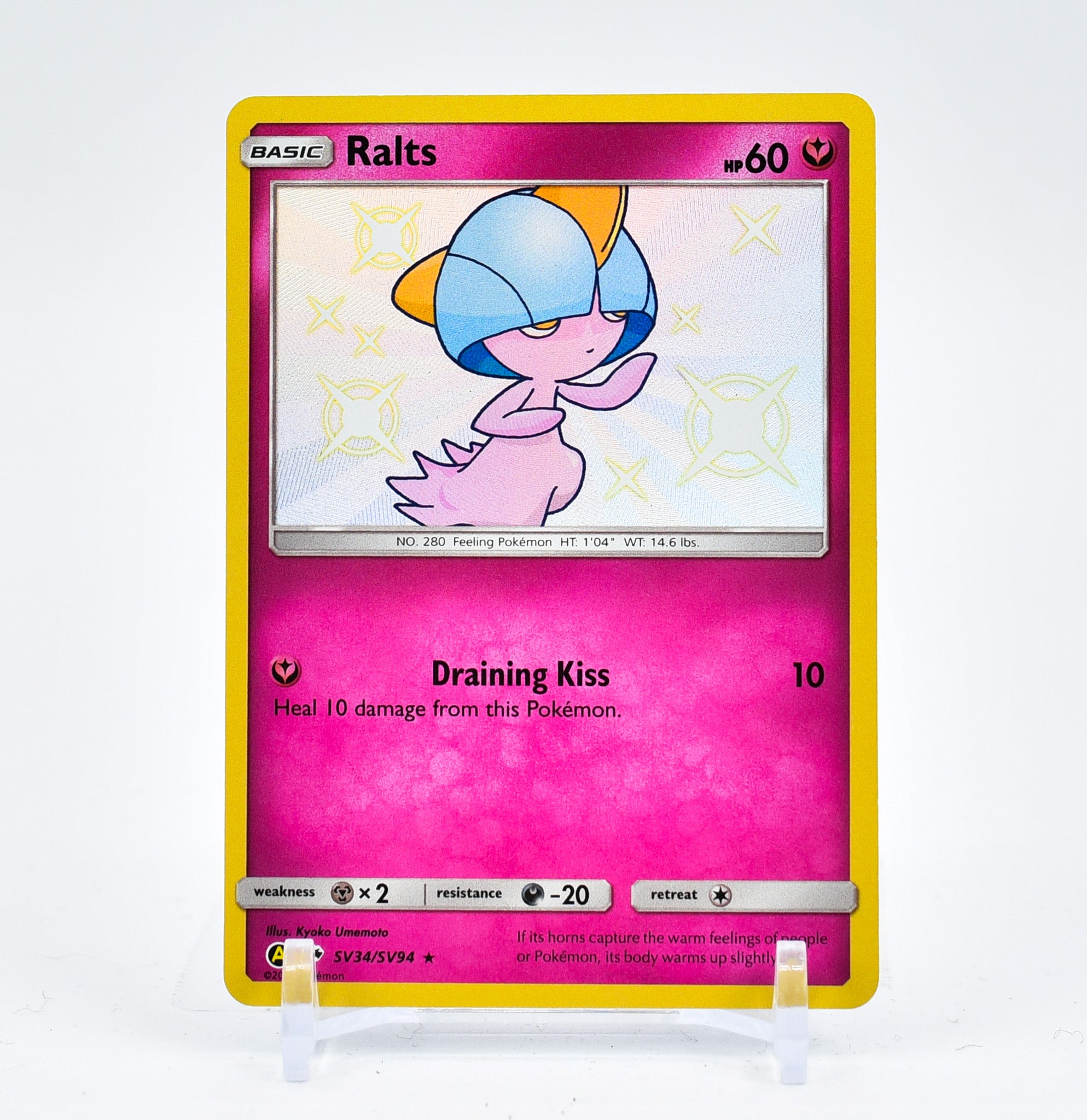 Ralts - SV34/SV94 Hidden Fates BABY SHINY Holo Rare Pokemon - NM/MINT