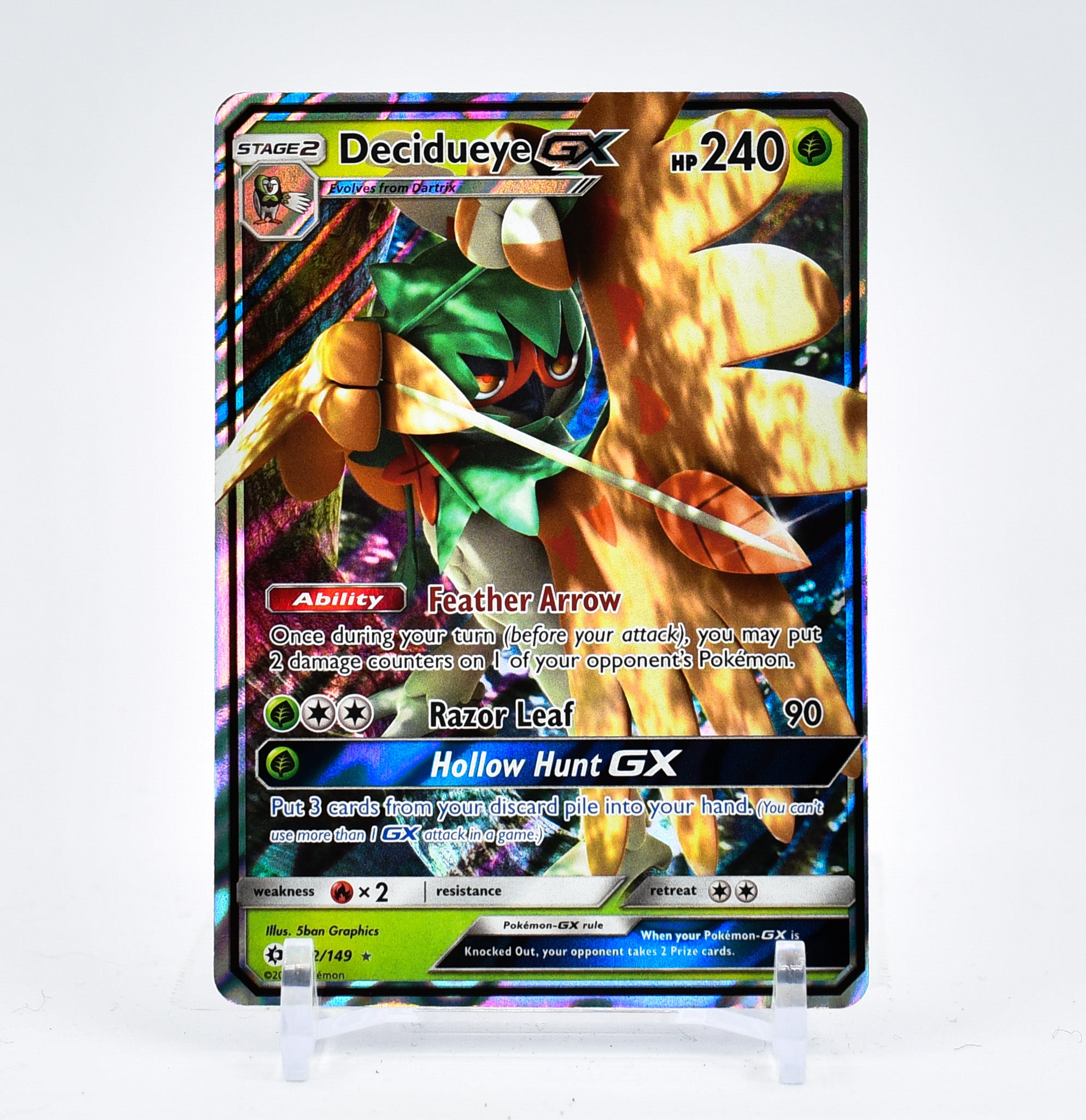 Decidueye GX - 12/149 Sun & Moon Ultra Rare Pokemon - NM/MINT