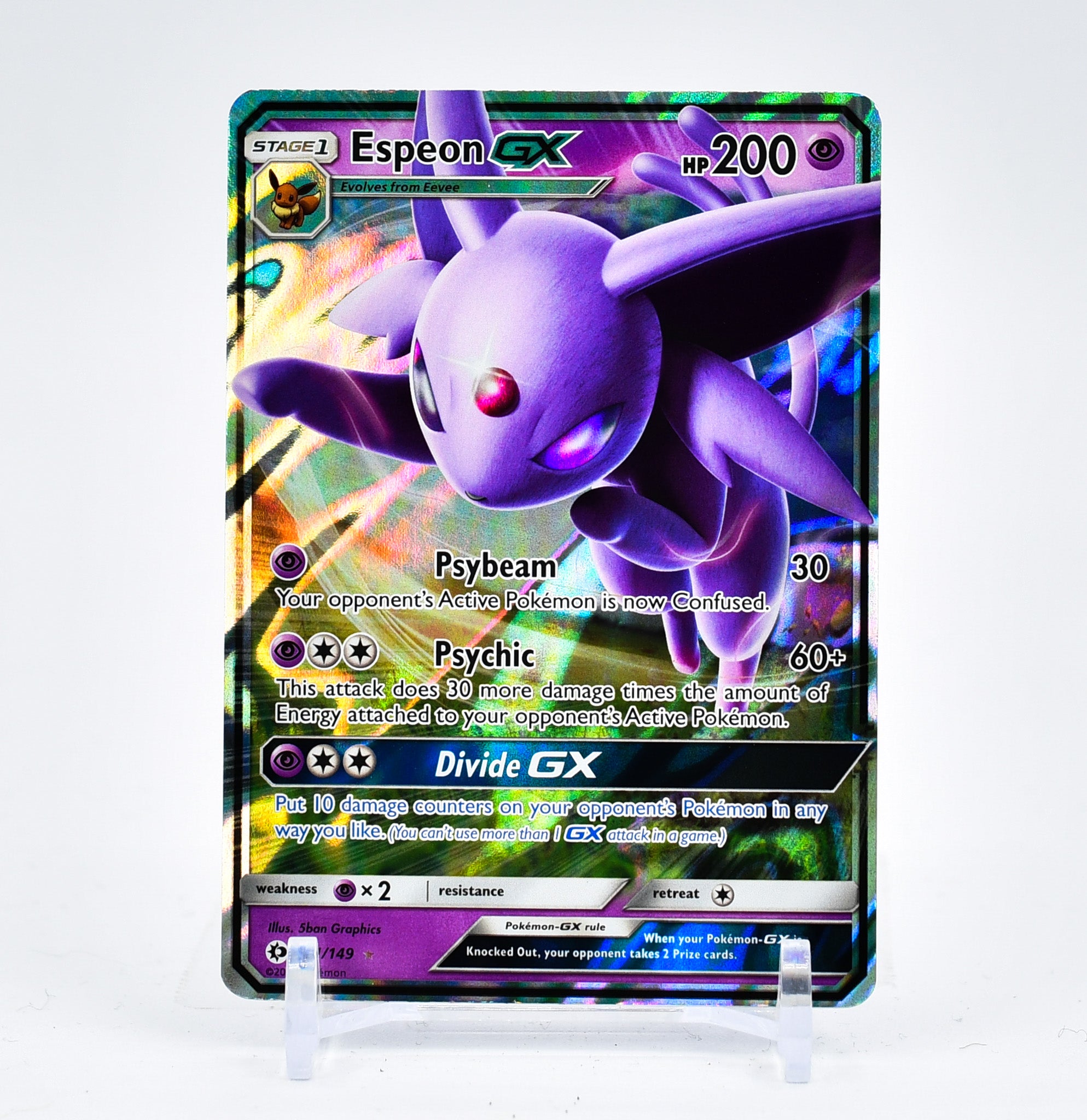 Espeon GX - 61/149 Sun & Moon Ultra Rare Pokemon - NM/MINT