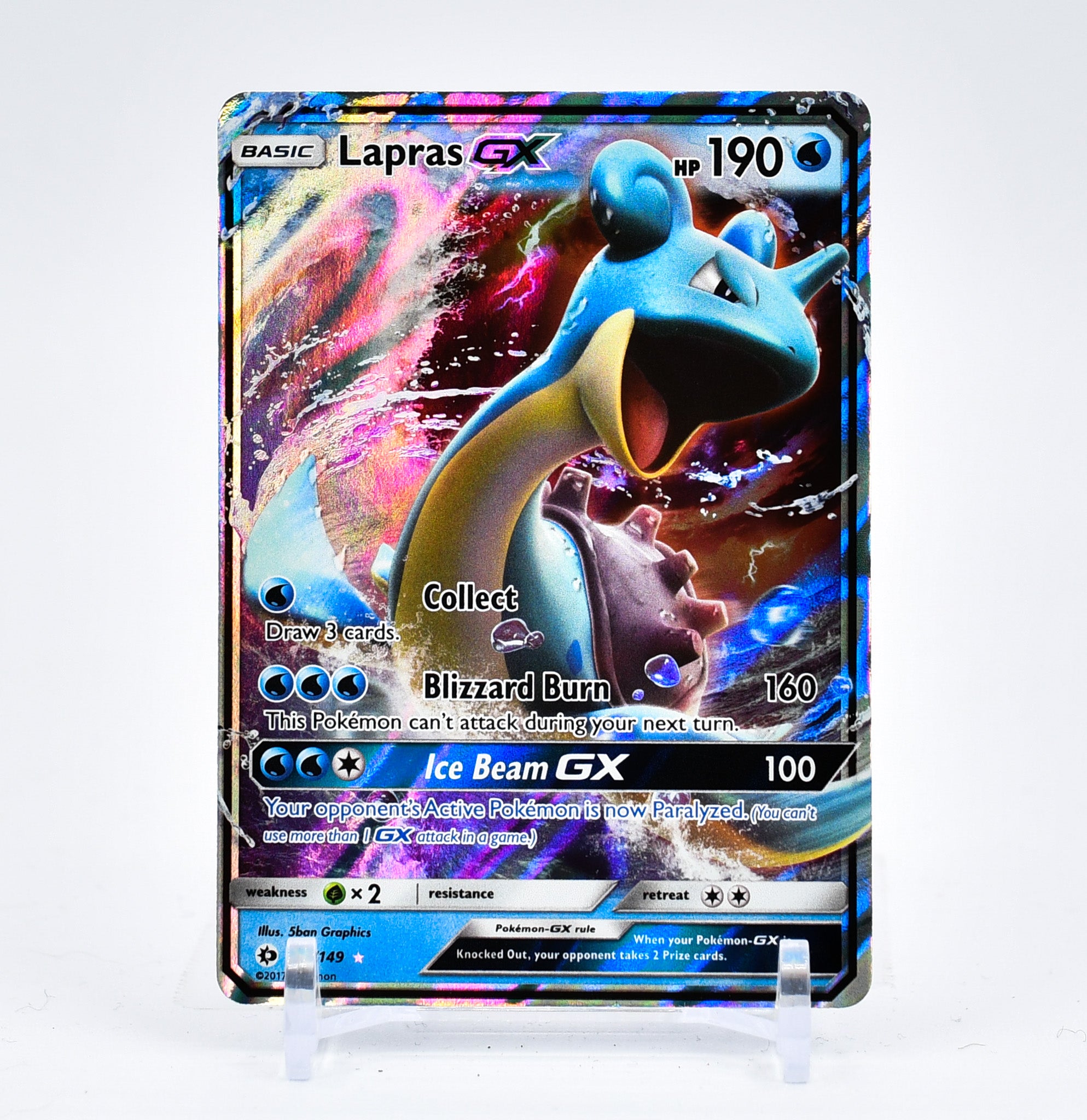 Lapras GX - 35/149 Sun & Moon Ultra Rare Pokemon - NM/MINT