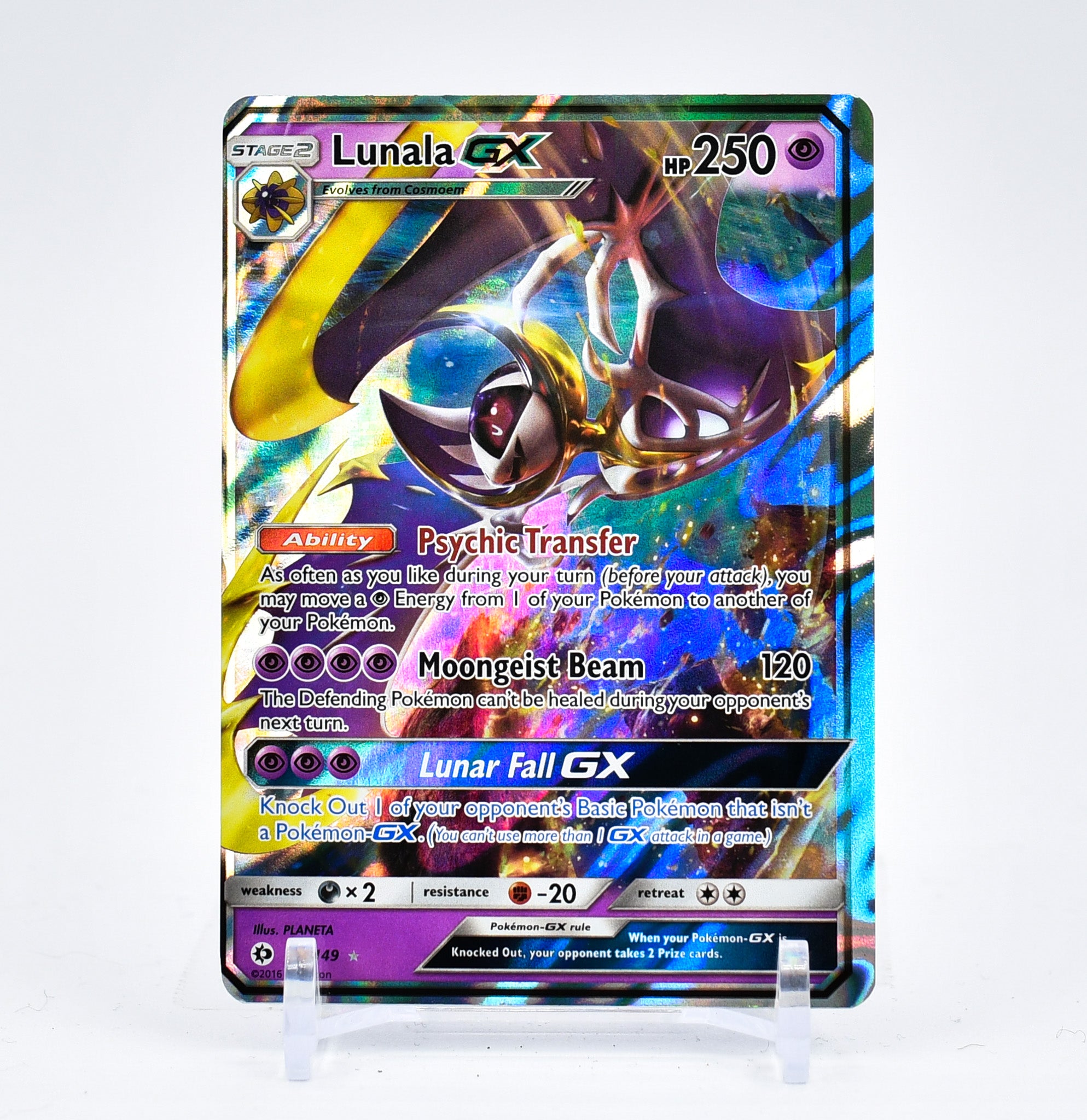 Lunala GX - 66/149 Sun & Moon Ultra Rare Pokemon - NM/MINT