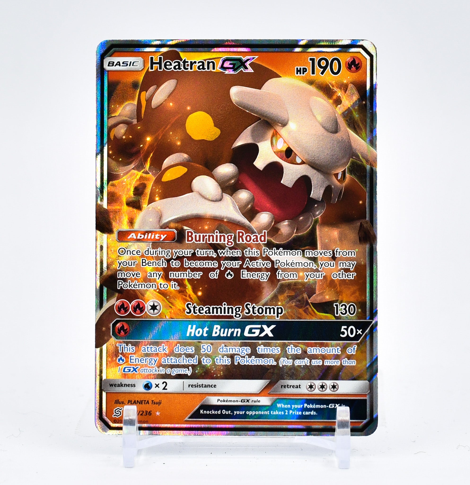 Heatran GX - 25/236 Unified Minds Ultra Rare Pokemon - NM/MINT