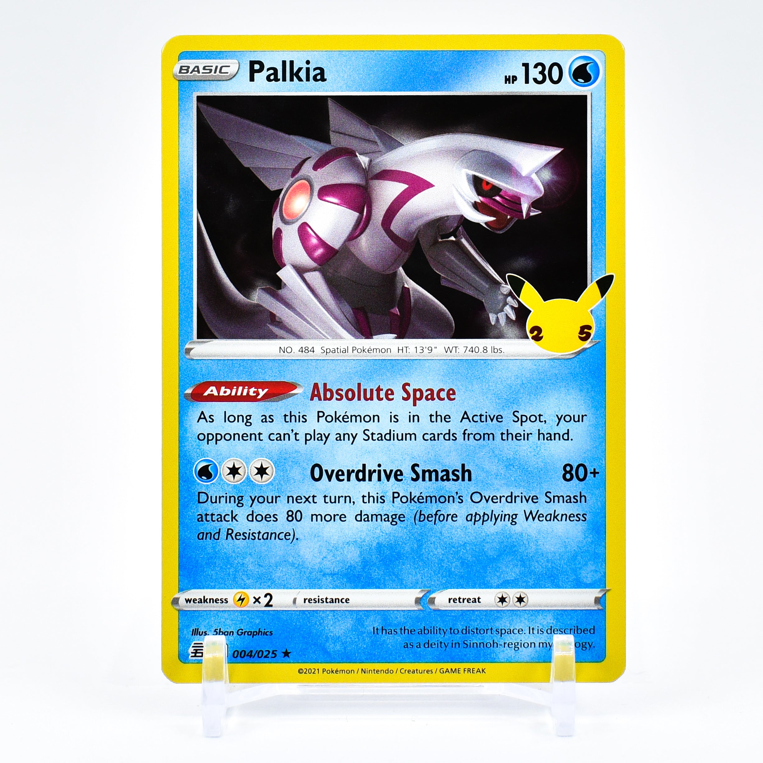 Palkia - 004/025 Celebrations 25th Anniversary Holo Rare Pokemon - NM/MINT