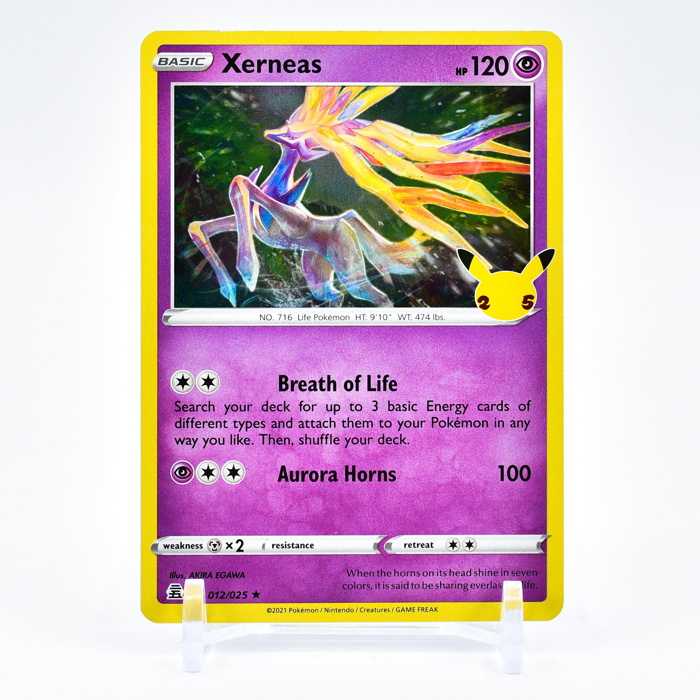 Xerneas - 012/025 Celebrations 25th Anniversary Holo Rare Pokemon - NM/MINT