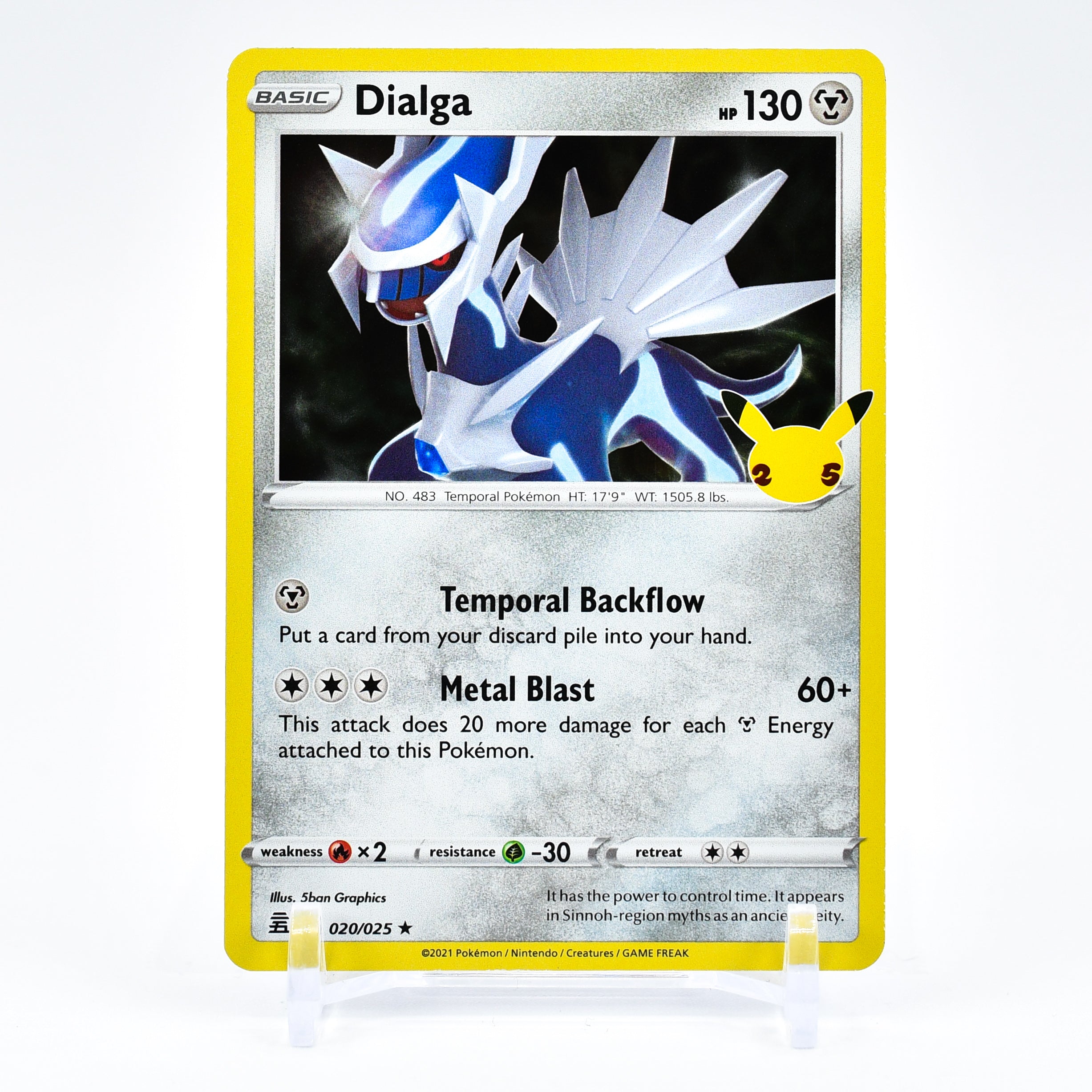 Dialga - 020/025 Celebrations 25th Anniversary Holo Rare Pokemon - NM/MINT