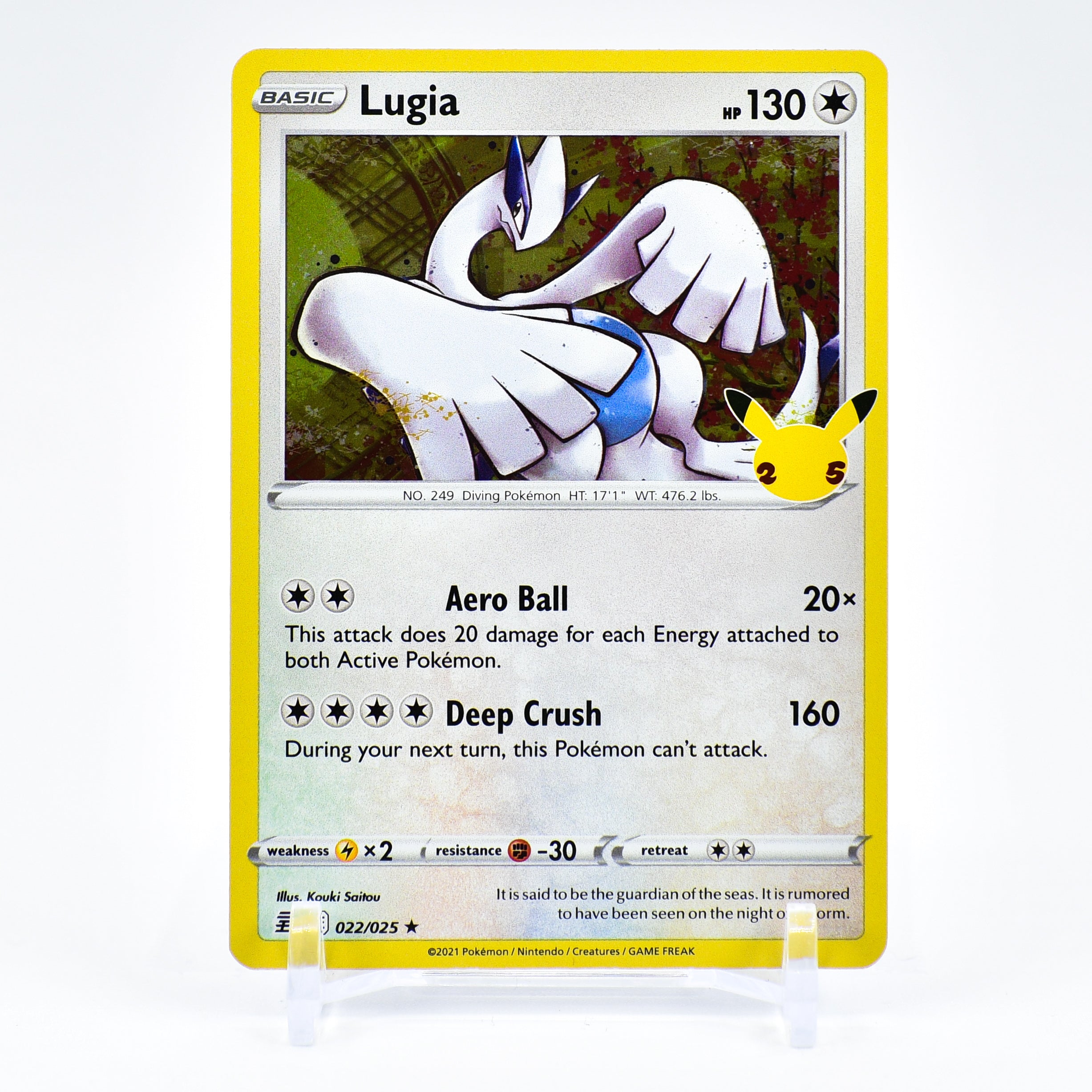 Lugia - 022/025 Celebrations 25th Anniversary Holo Rare Pokemon - NM/MINT