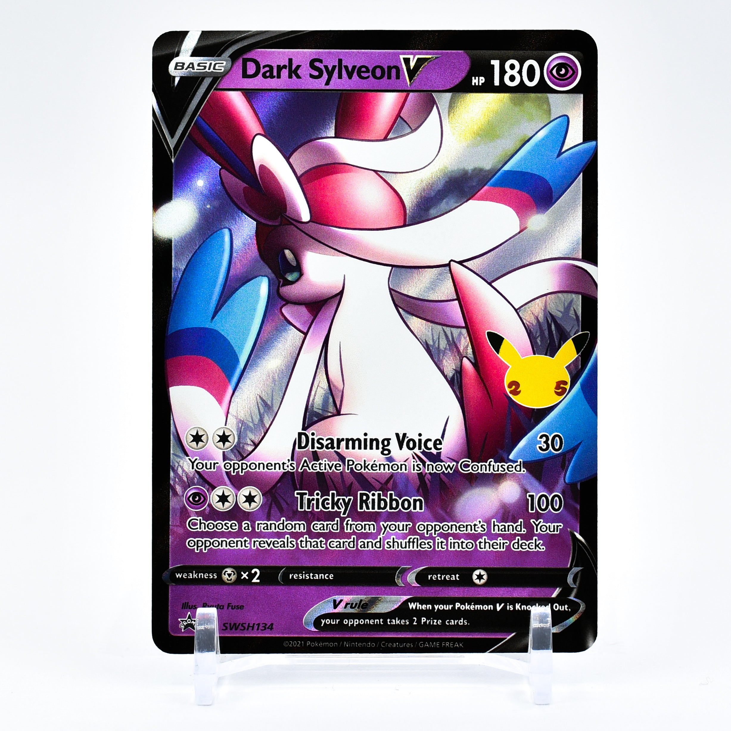 Dark Sylveon V - SWSH134 Black Star Promo Ultra Rare Pokemon - NM/MINT
