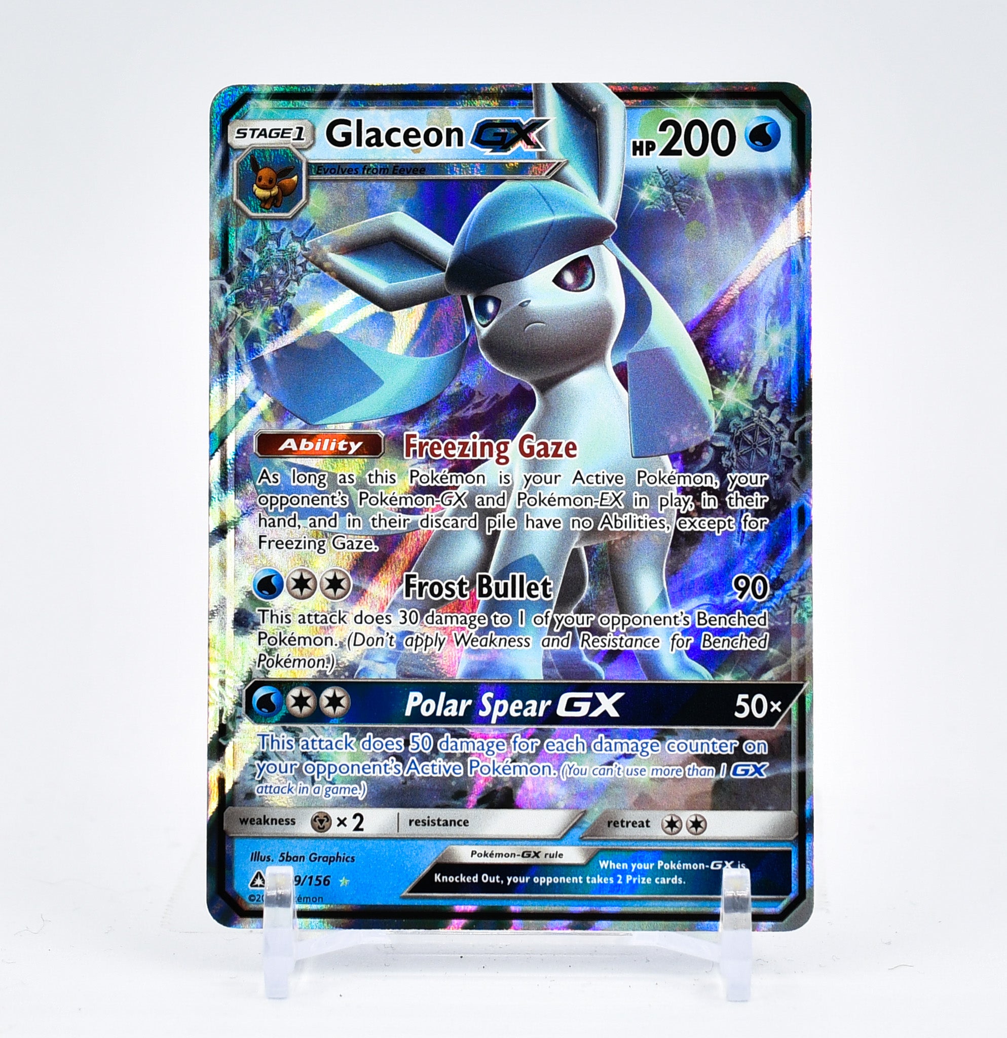 Glaceon GX - 39/156 Ultra Prism Ultra Rare Pokemon - NM/MINT