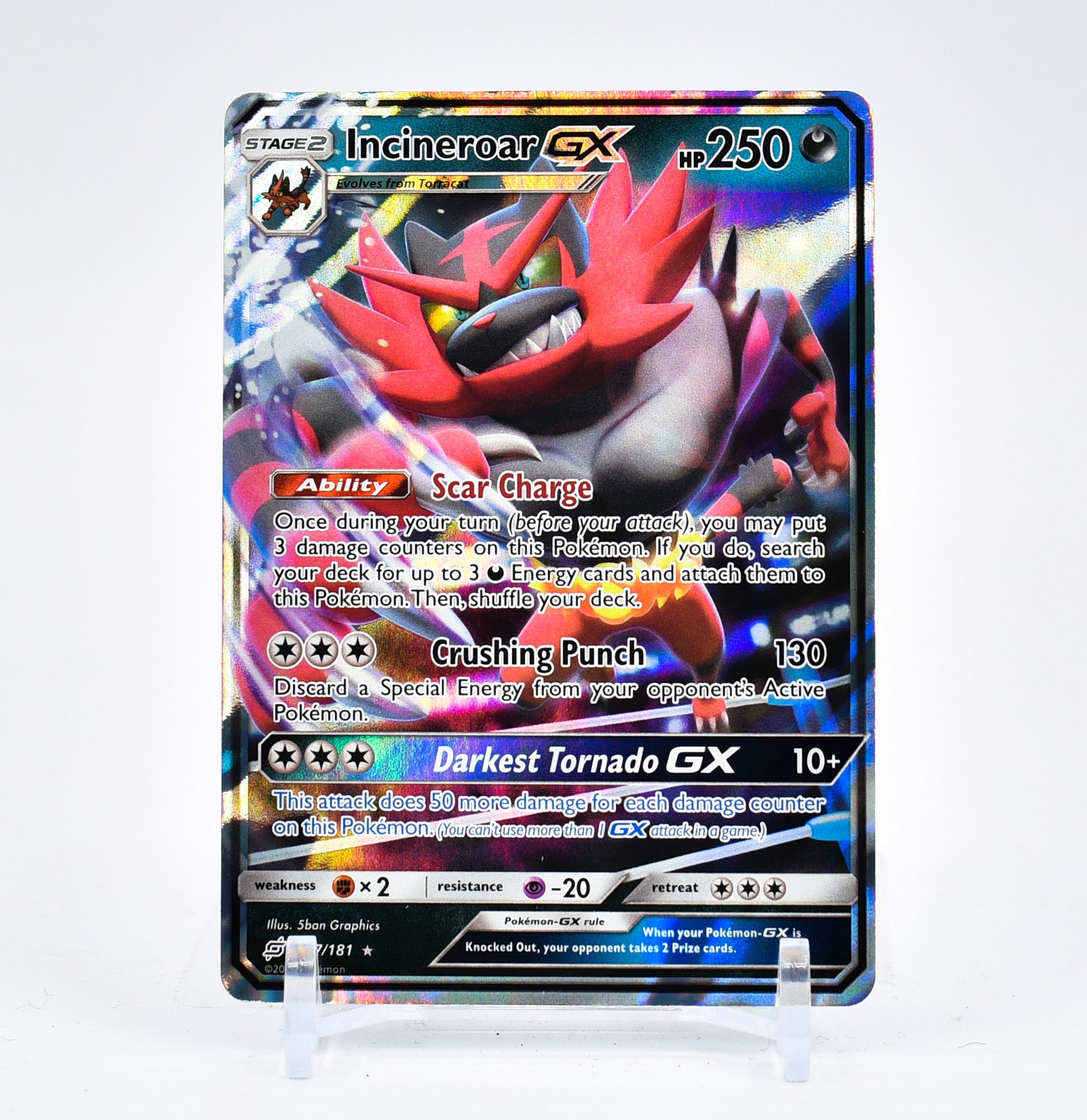 Incineroar GX - 97/181 Team Up Ultra Rare Pokemon - NM/MINT