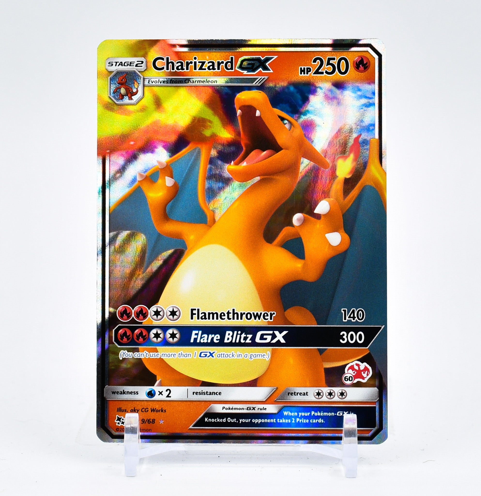 Charizard GX - 9/68 BATTLE ACADEMY Ultra Rare Pokemon - NM/MINT