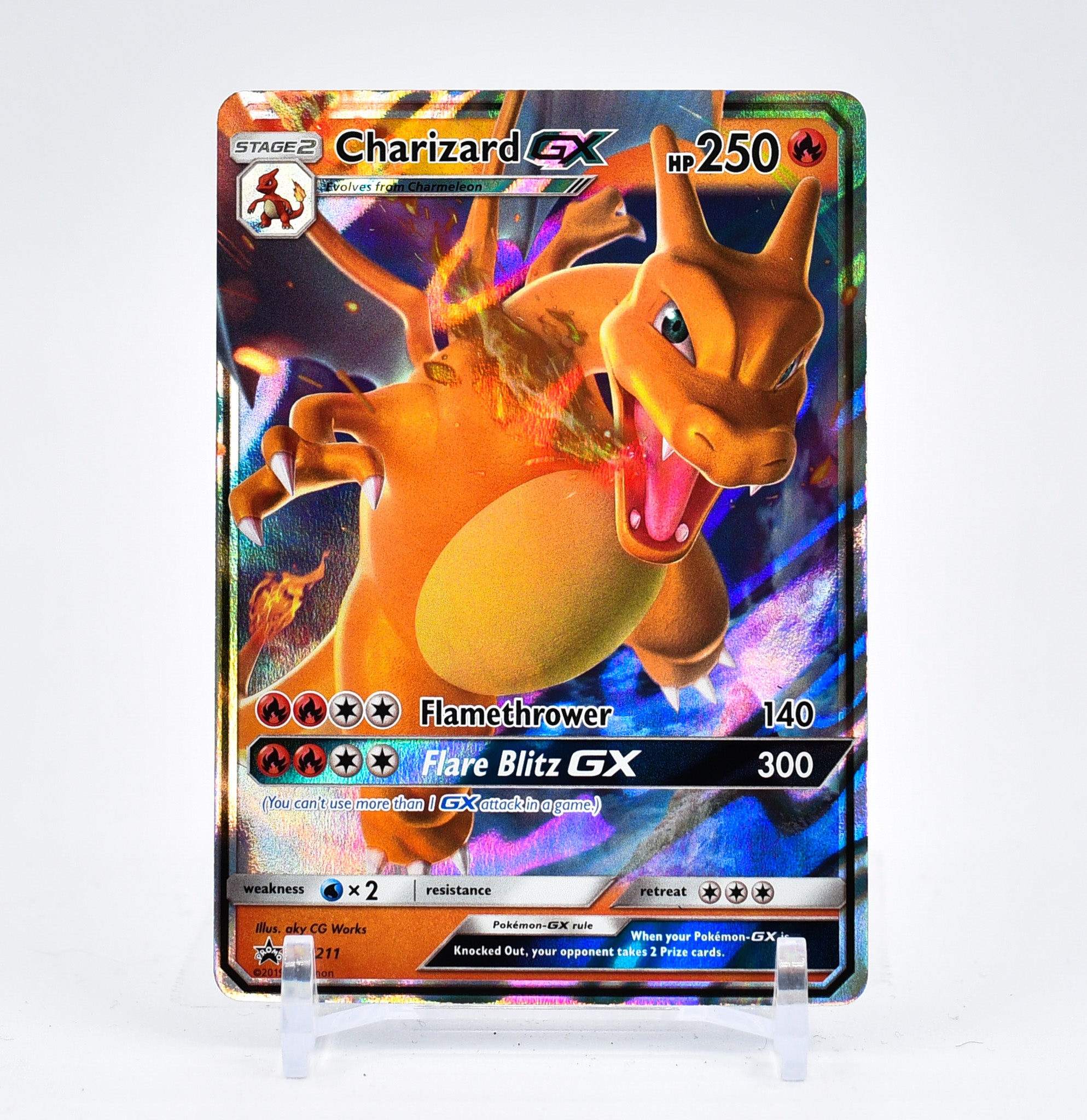 Charizard GX - SM211 Black Star Promo Pokemon - NM/MINT