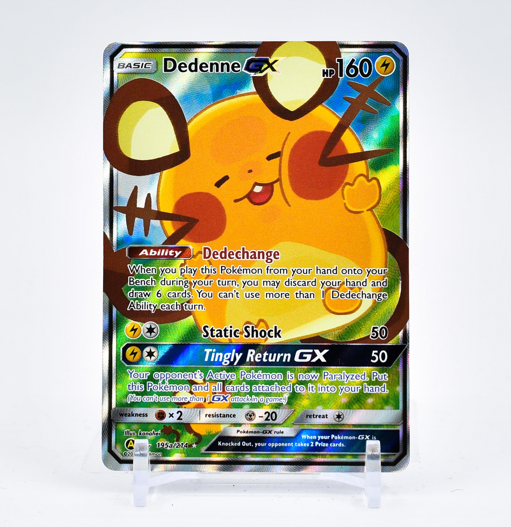 Dedenne GX 195a/214 Unbroken Bonds PROMO ALTERNATE ART Pokemon NM/MINT