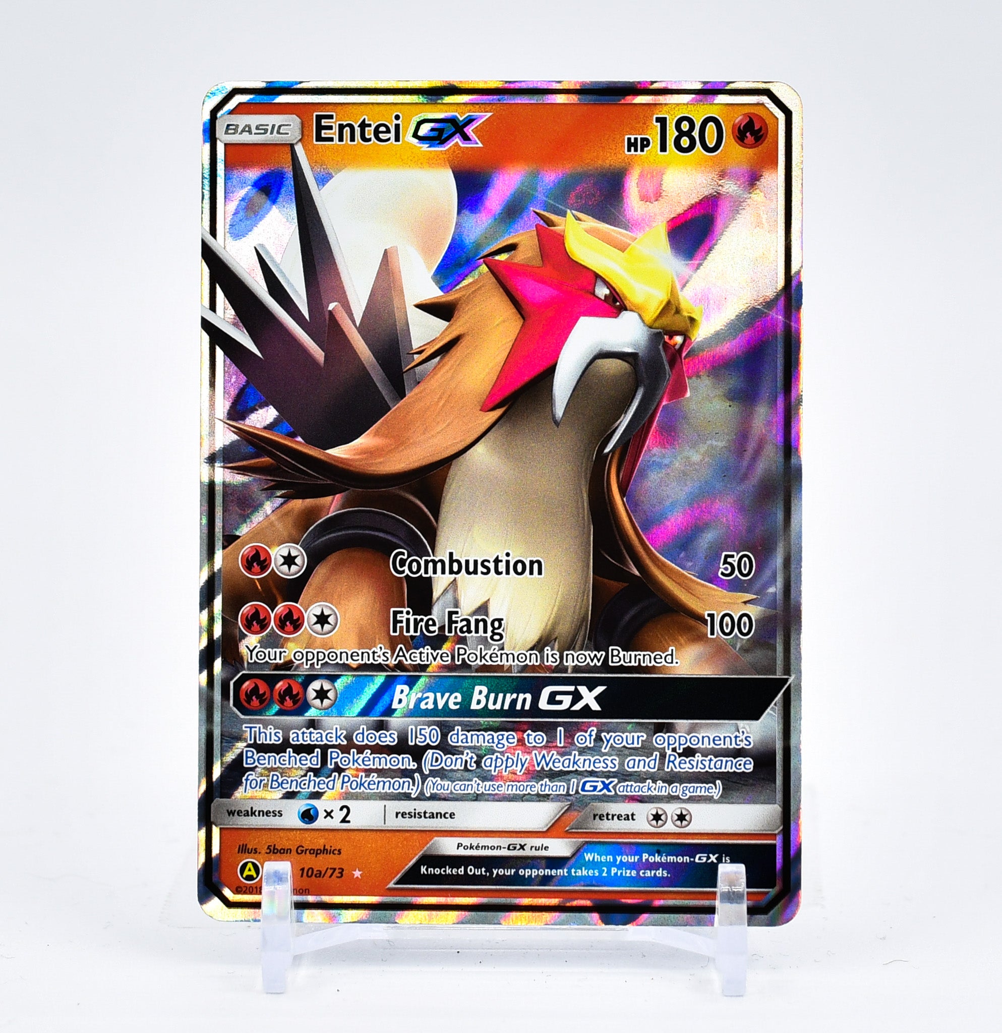 Entei GX - 10a/73 Shining Legends PROMO Pokemon - NM/MINT