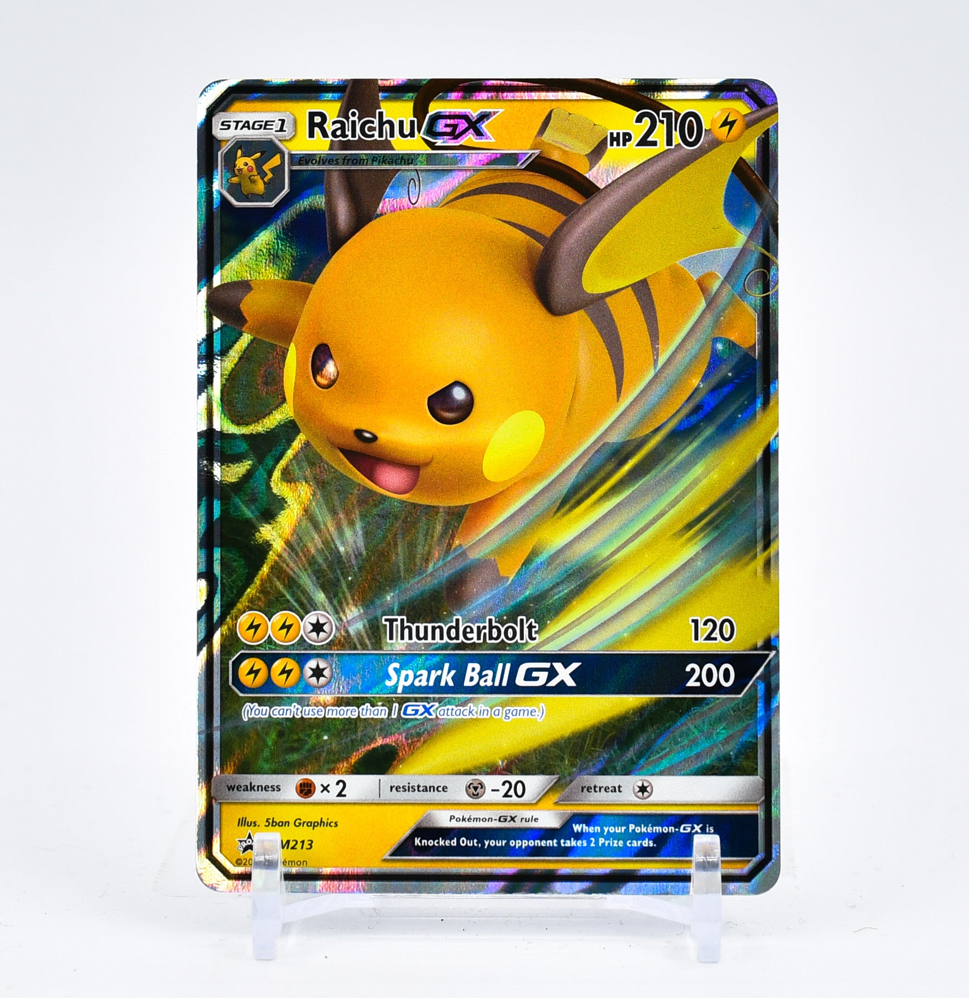Raichu GX - SM213 Black Star Promo Pokemon - NM/MINT