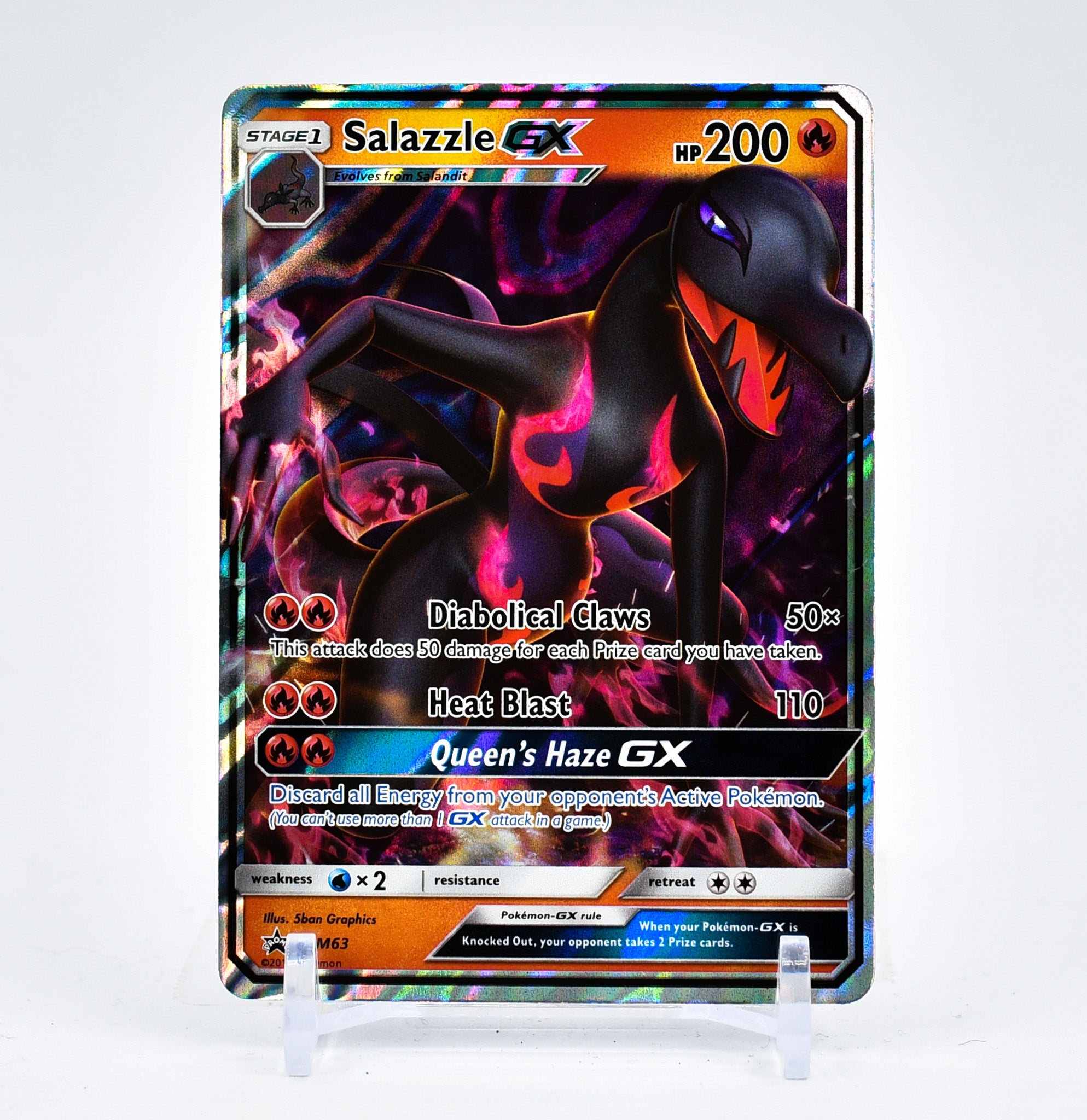 Salazzle GX - SM63 Black Star Promo Pokemon - NM/MINT