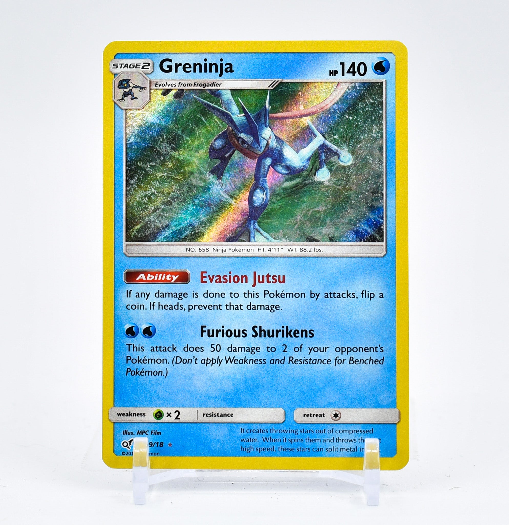 Greninja - 9/18 Detective Pikachu Holo Rare Pokemon - NM/MINT
