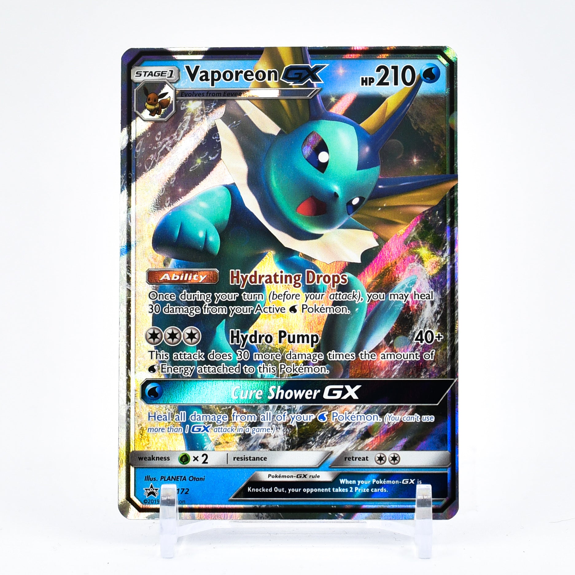Vaporeon GX - SM172 Black Star Promo Pokemon - NM/MINT
