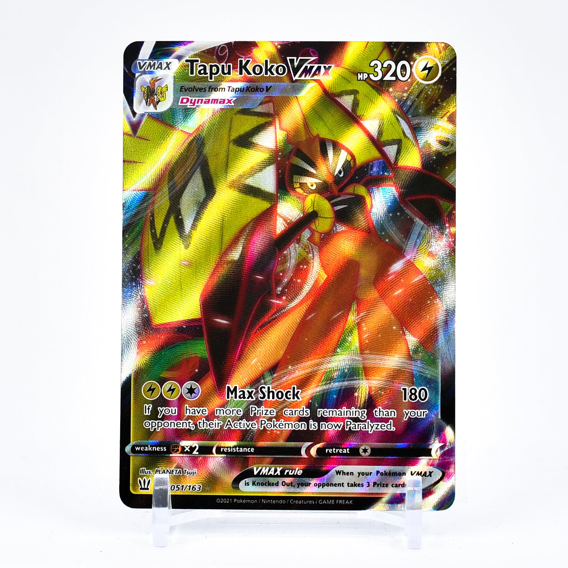 Tapu Koko Vmax - 051/163 Battle Styles Ultra Rare Pokemon - NM/MINT