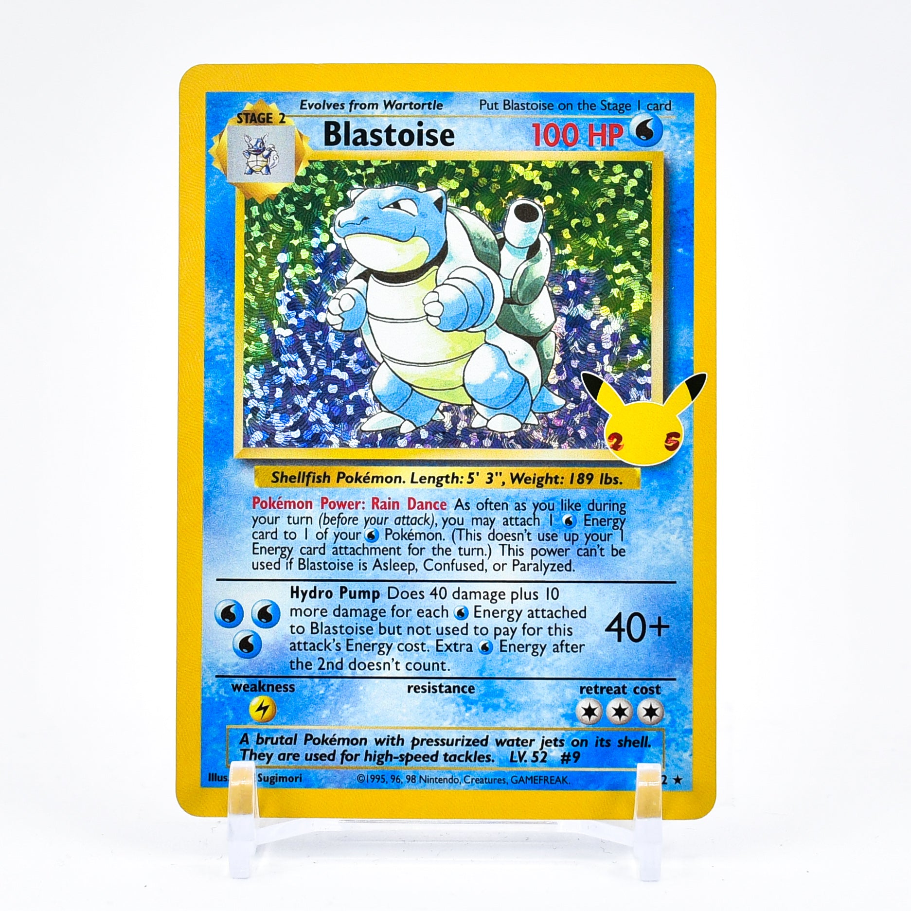Blastoise - Celebrations 25th Anniversary Classic Collection Pokemon - NM/MINT