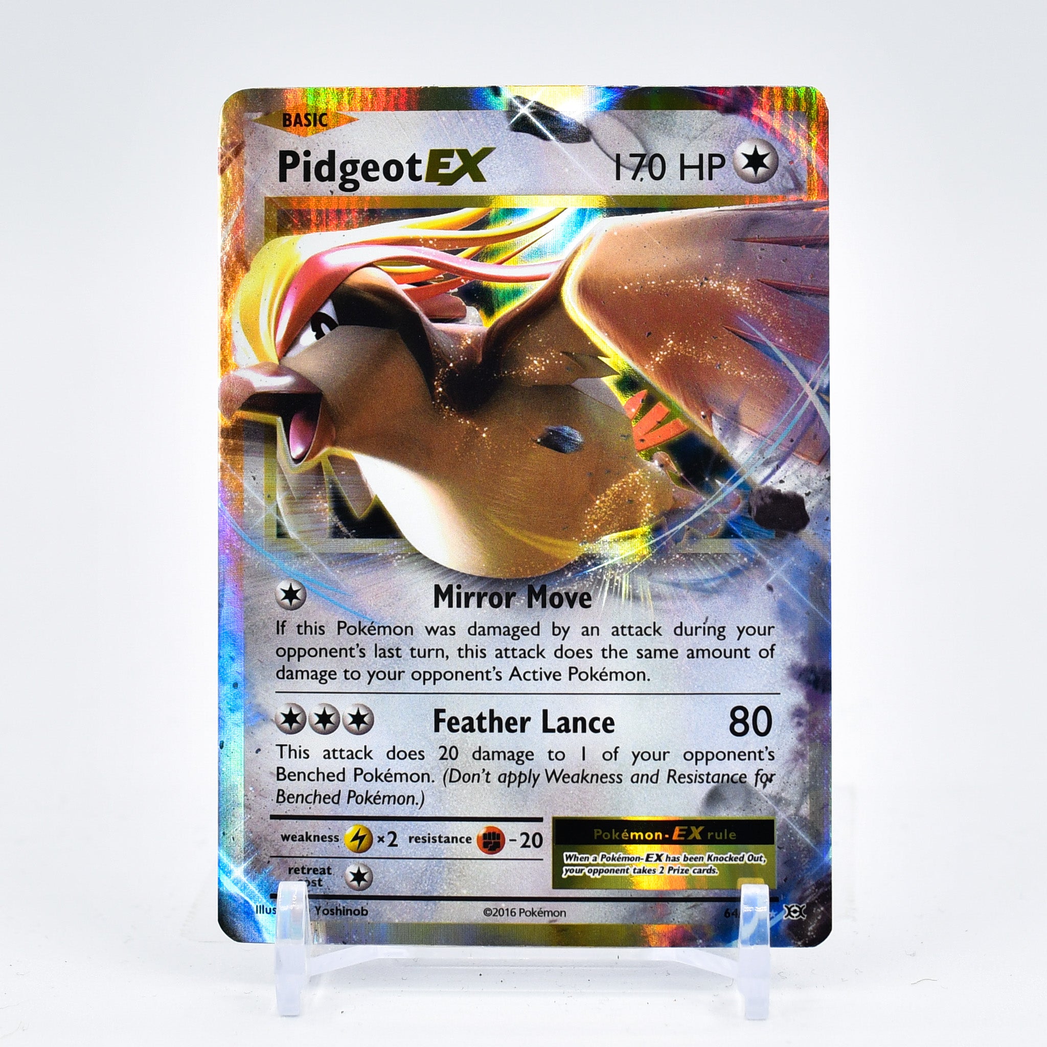 Pidgeot EX - 64/108 Evolutions Ultra Rare Pokemon - NM
