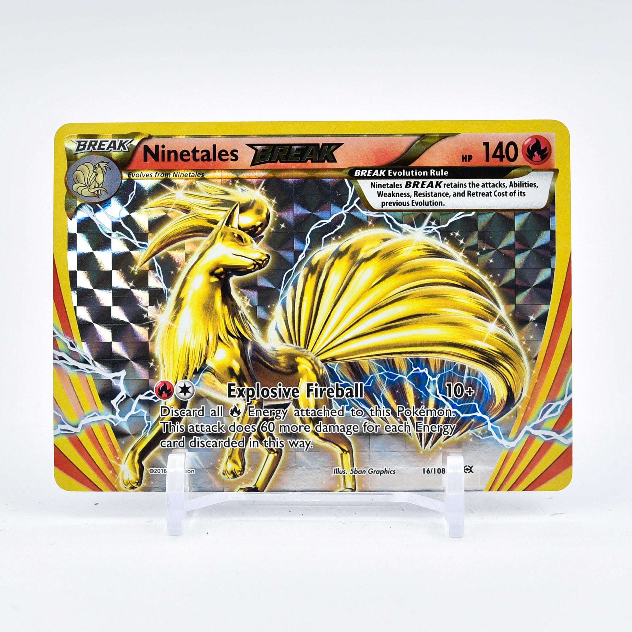 Ninetales BREAK - 16/108 Evolutions Ultra Rare Pokemon - NM/MINT
