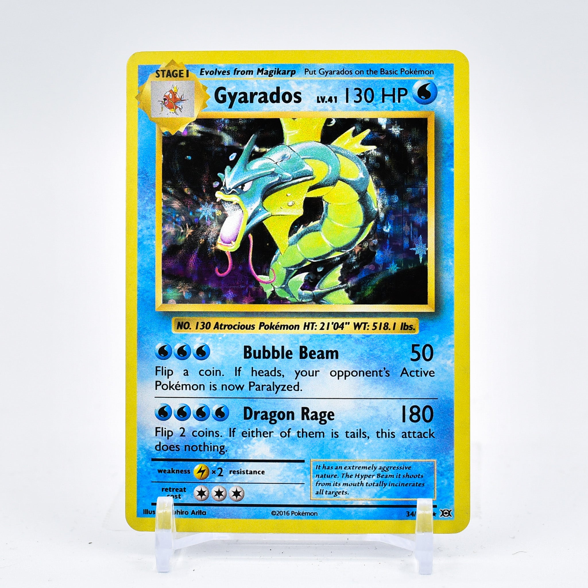 Gyarados - 34/108 Evolutions Holo Rare Pokemon - NM