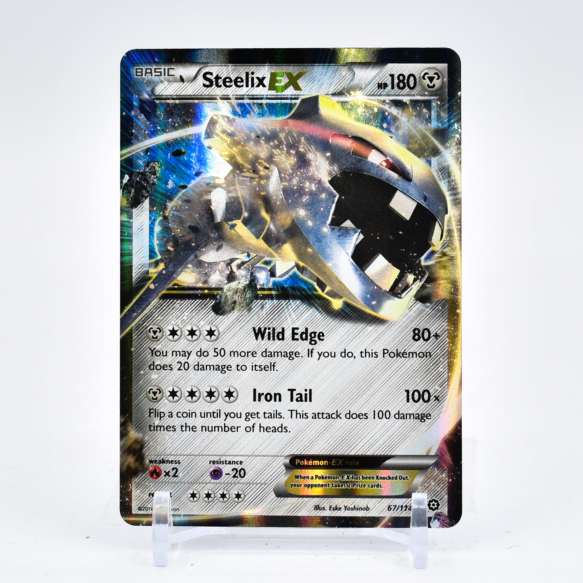 Steelix EX - 67/114 Steam Siege Ultra Rare Pokemon - NM