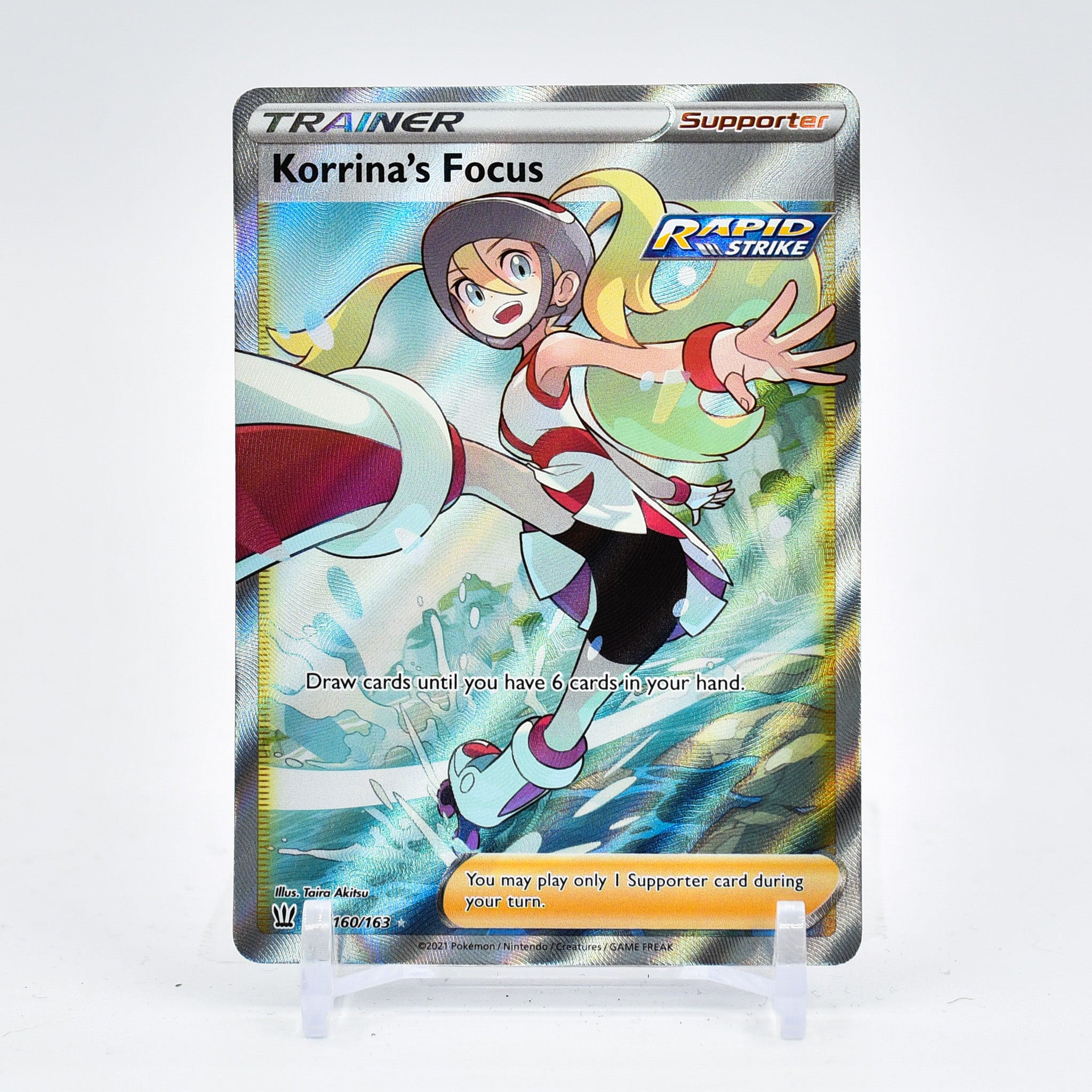 Korrina's Focus - 160/163 Battle Styles FULL ART Trainer - NM/MINT