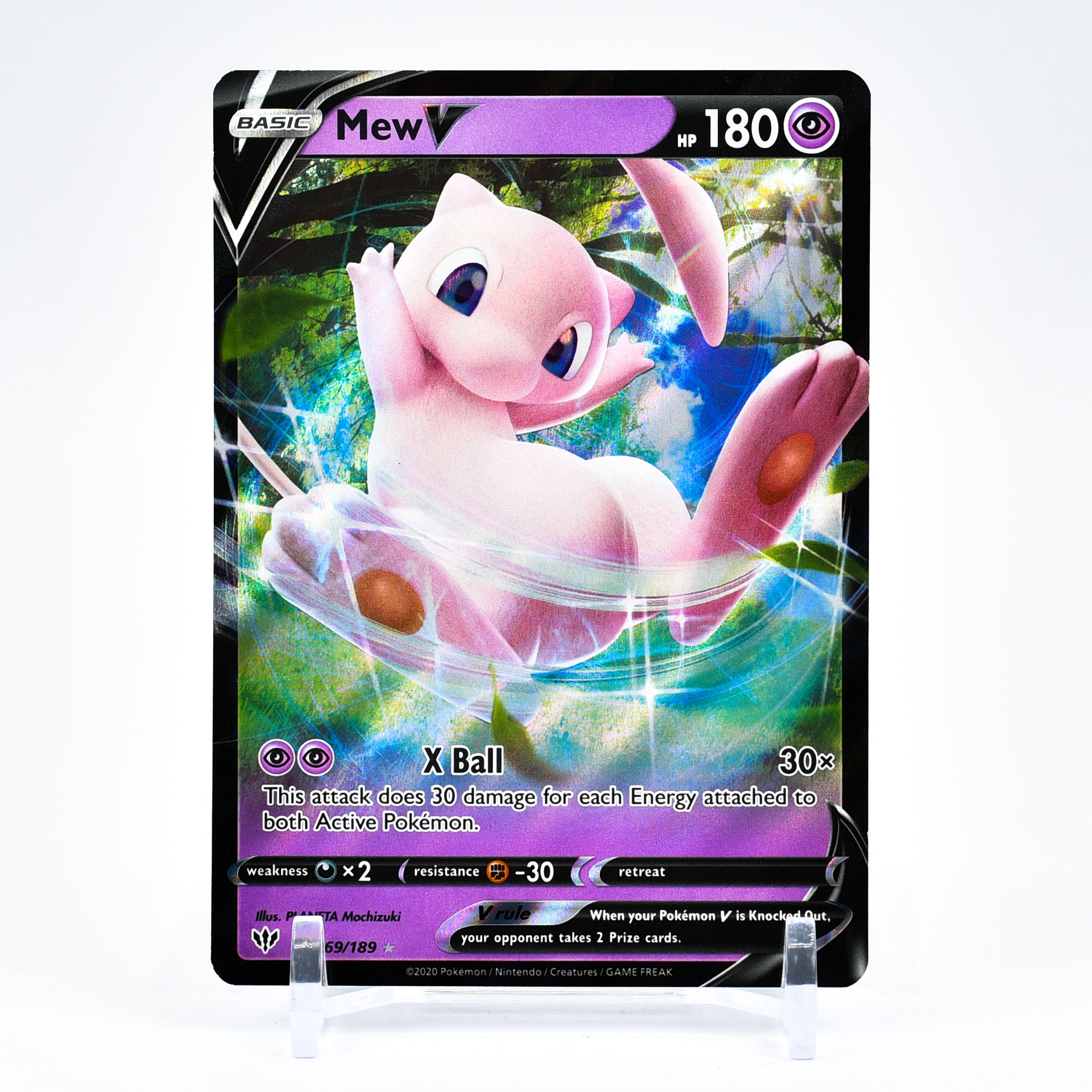 Mew V - 069/189 Darkness Ablaze Ultra Rare Pokemon - NM/MINT