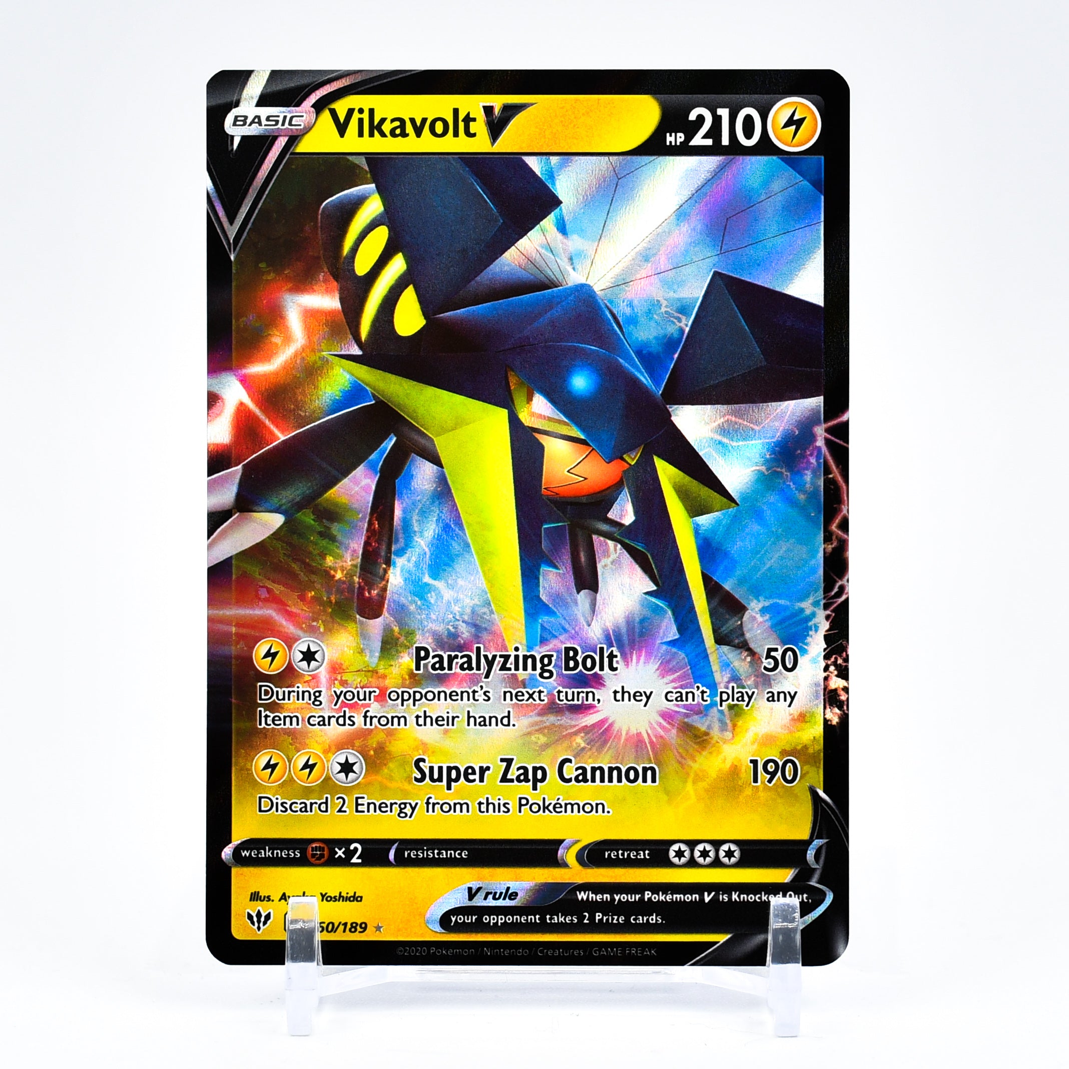 Vikavolt V - 060/189 Darkness Ablaze Ultra Rare Pokemon - NM/MINT
