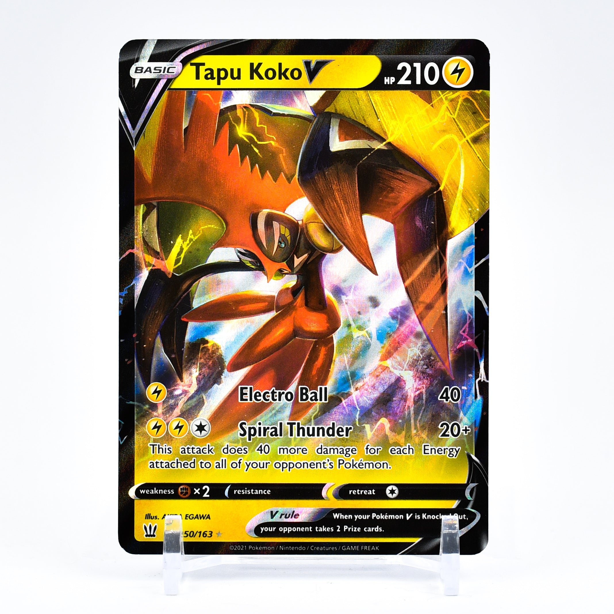 Tapu Koko V - 050/163 Battle Styles Ultra Rare Pokemon - NM/MINT