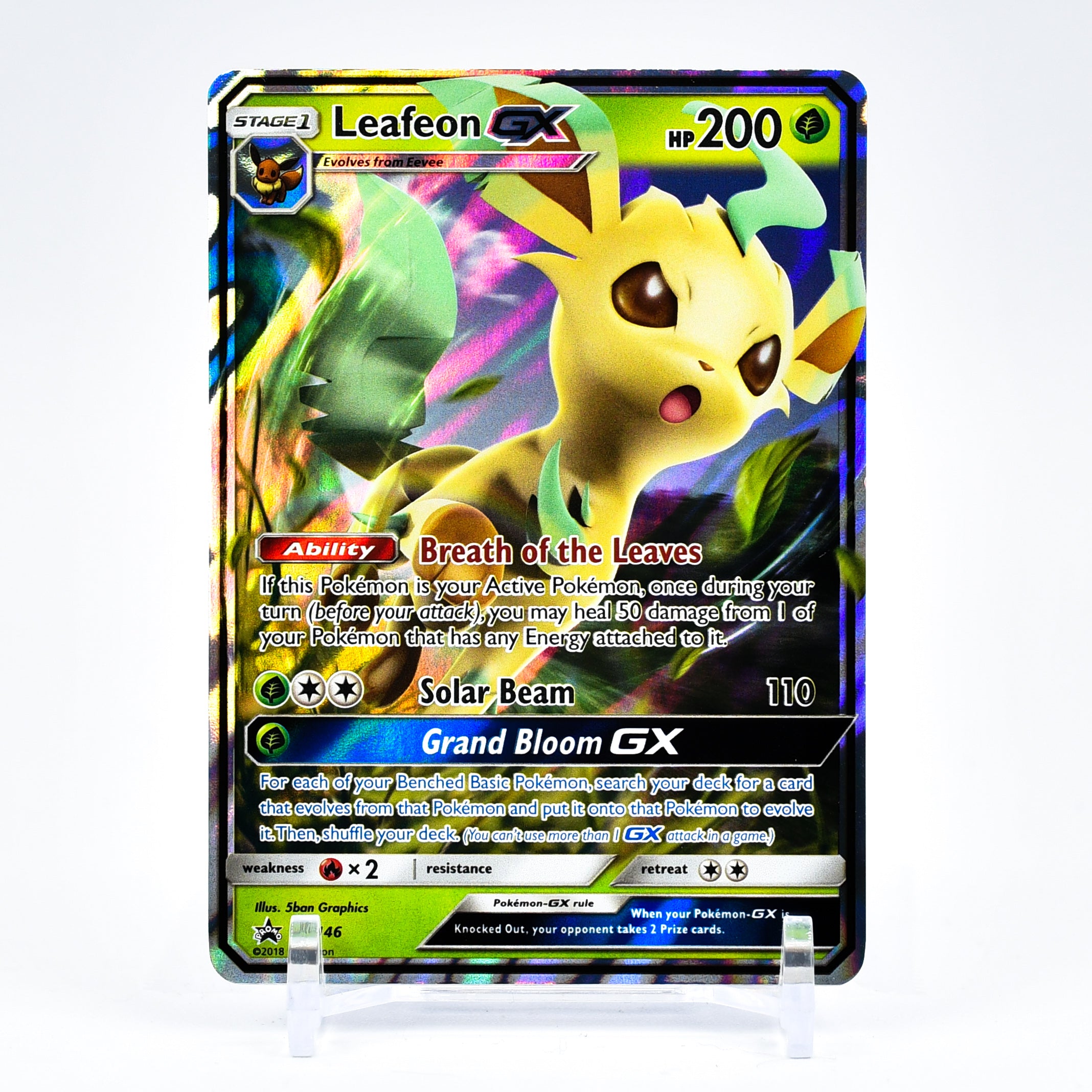 Leafeon GX - SM146 Black Star Promo Ultra Rare Pokemon - NM/MINT