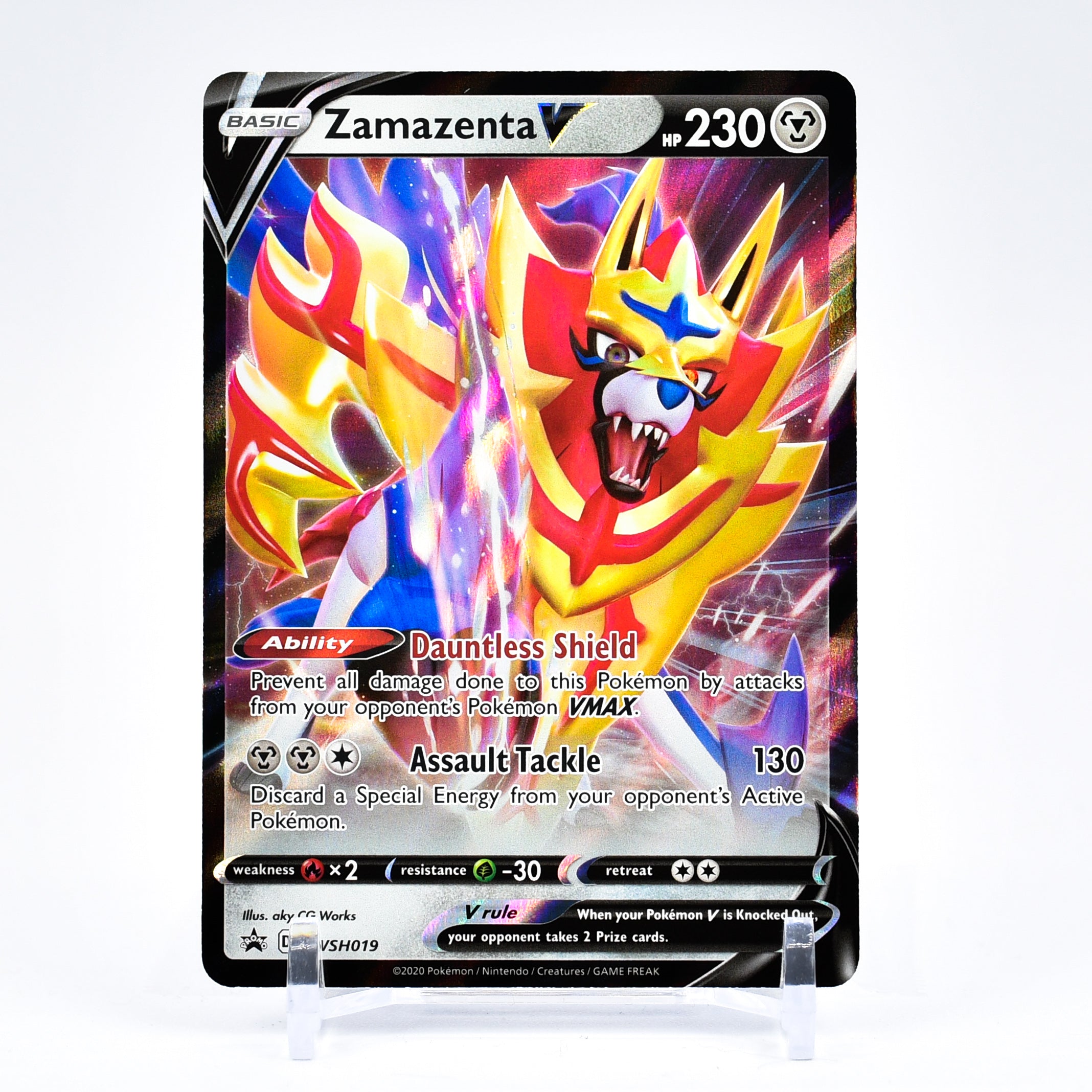 Zamazenta V - SWSH019 Black Star Promo Ultra Rare Pokemon - NM/MINT