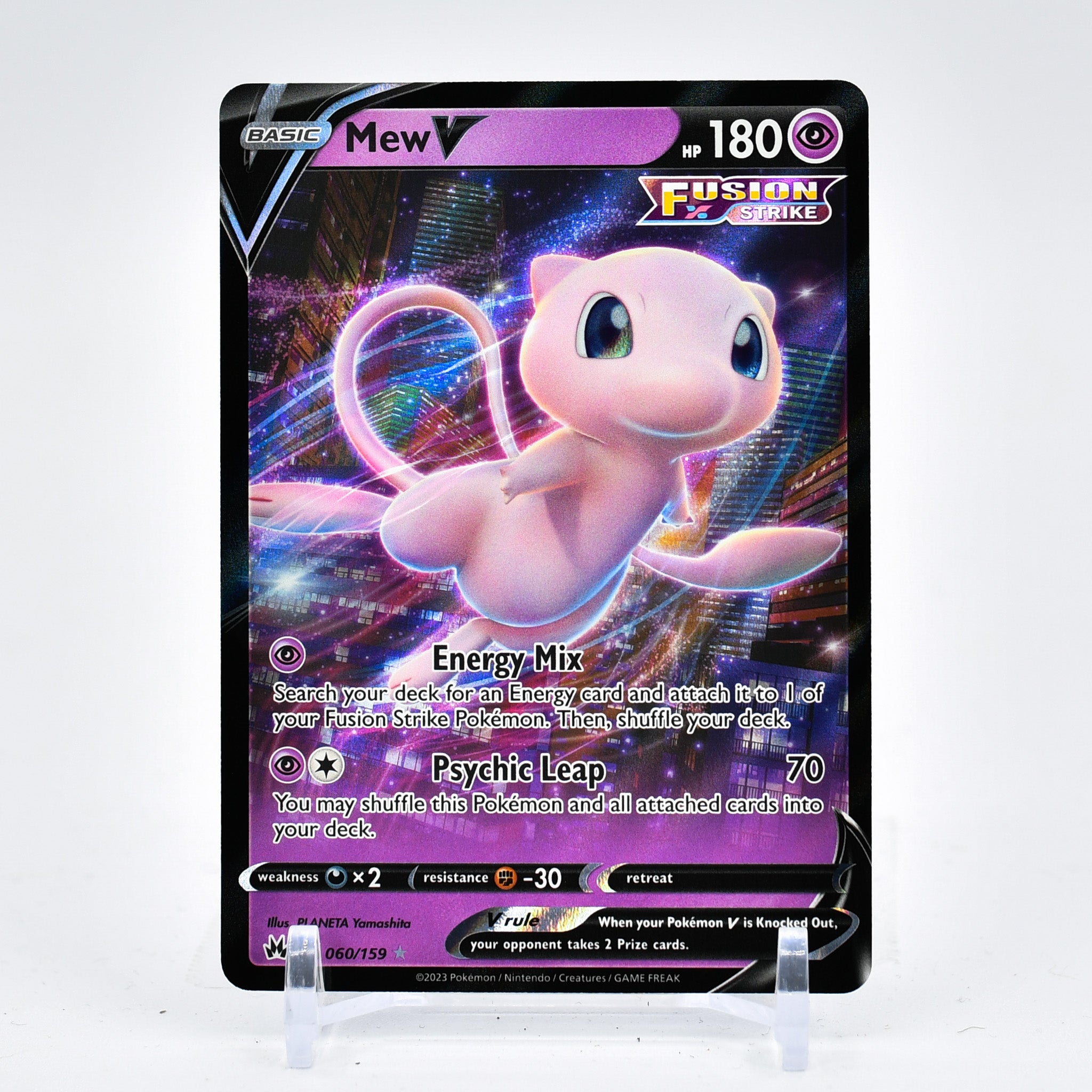 Mew V - 060/159 Crown Zenith Ultra Rare Pokemon - NM/MINT