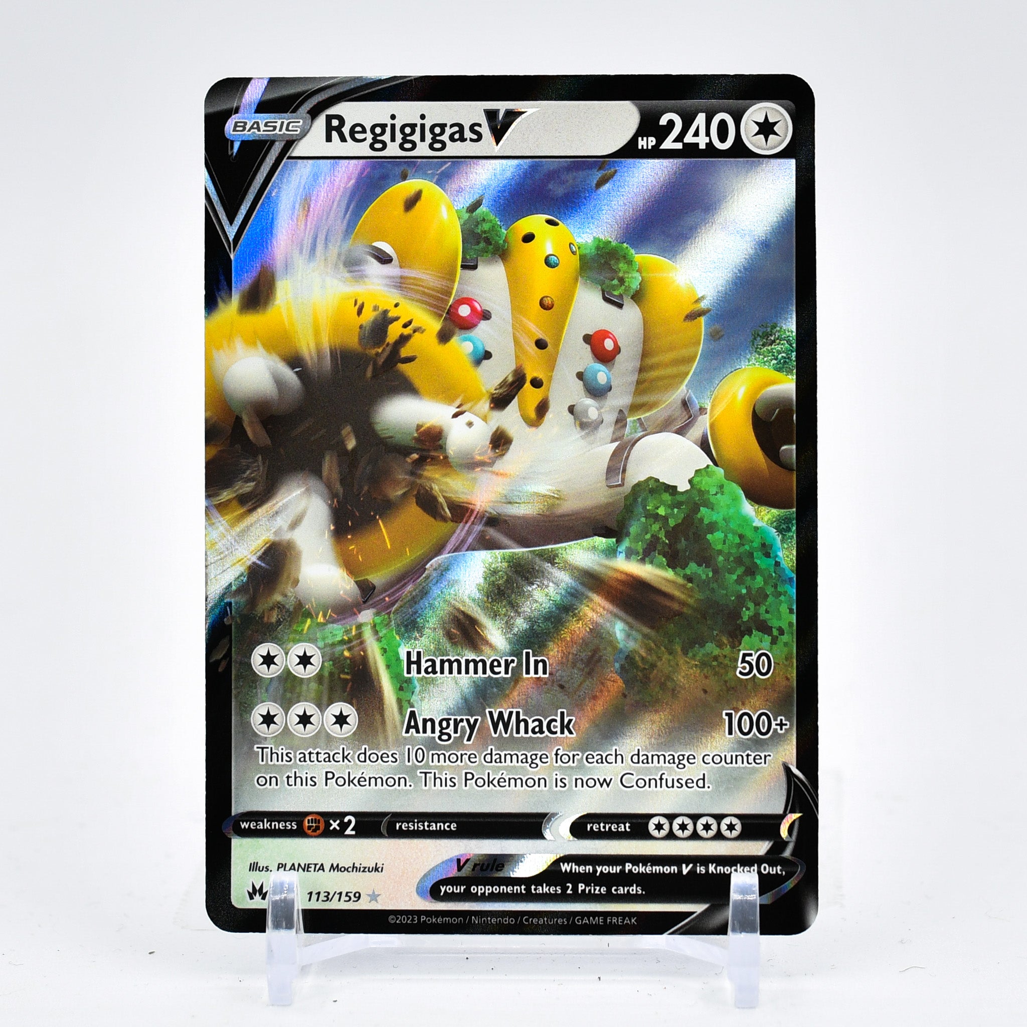 Regigigas V - 113/159 Crown Zenith Ultra Rare Pokemon - NM/MINT