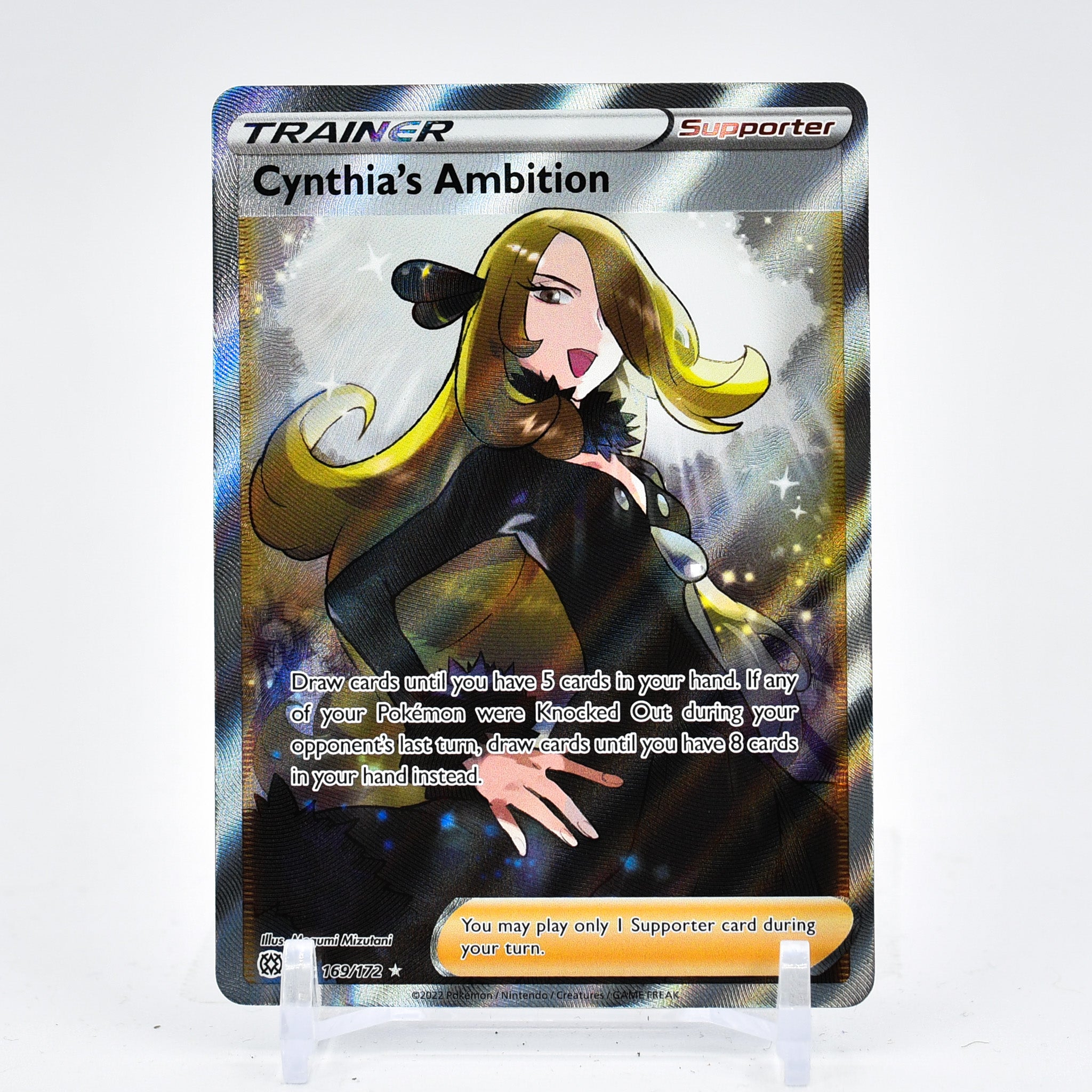 Cynthia's Ambition - 169/172 Brilliant Stars FULL ART Trainer - NM/MINT