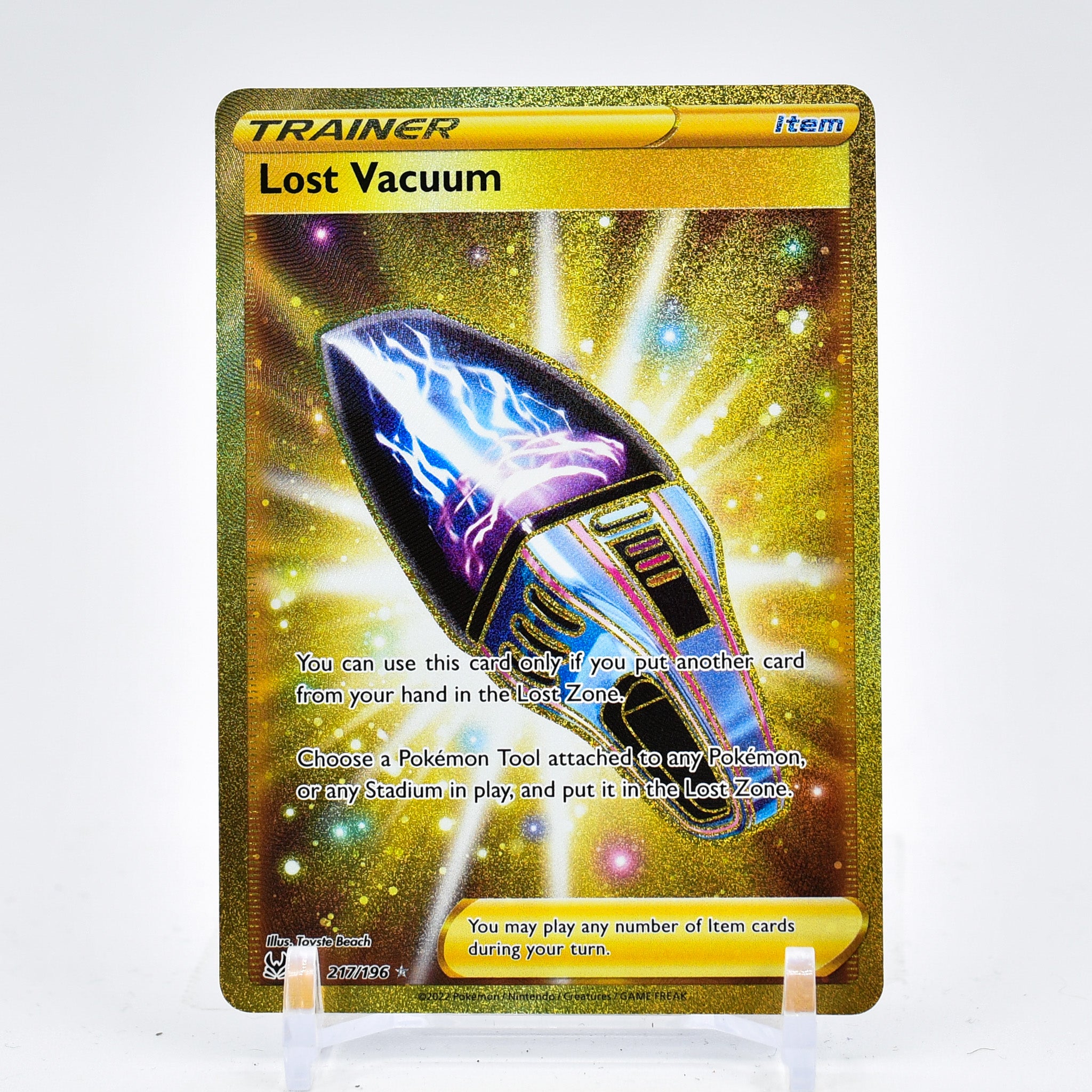 Lost Vacuum - 217/196 Lost Origin SECRET GOLD Trainer - NM/MINT