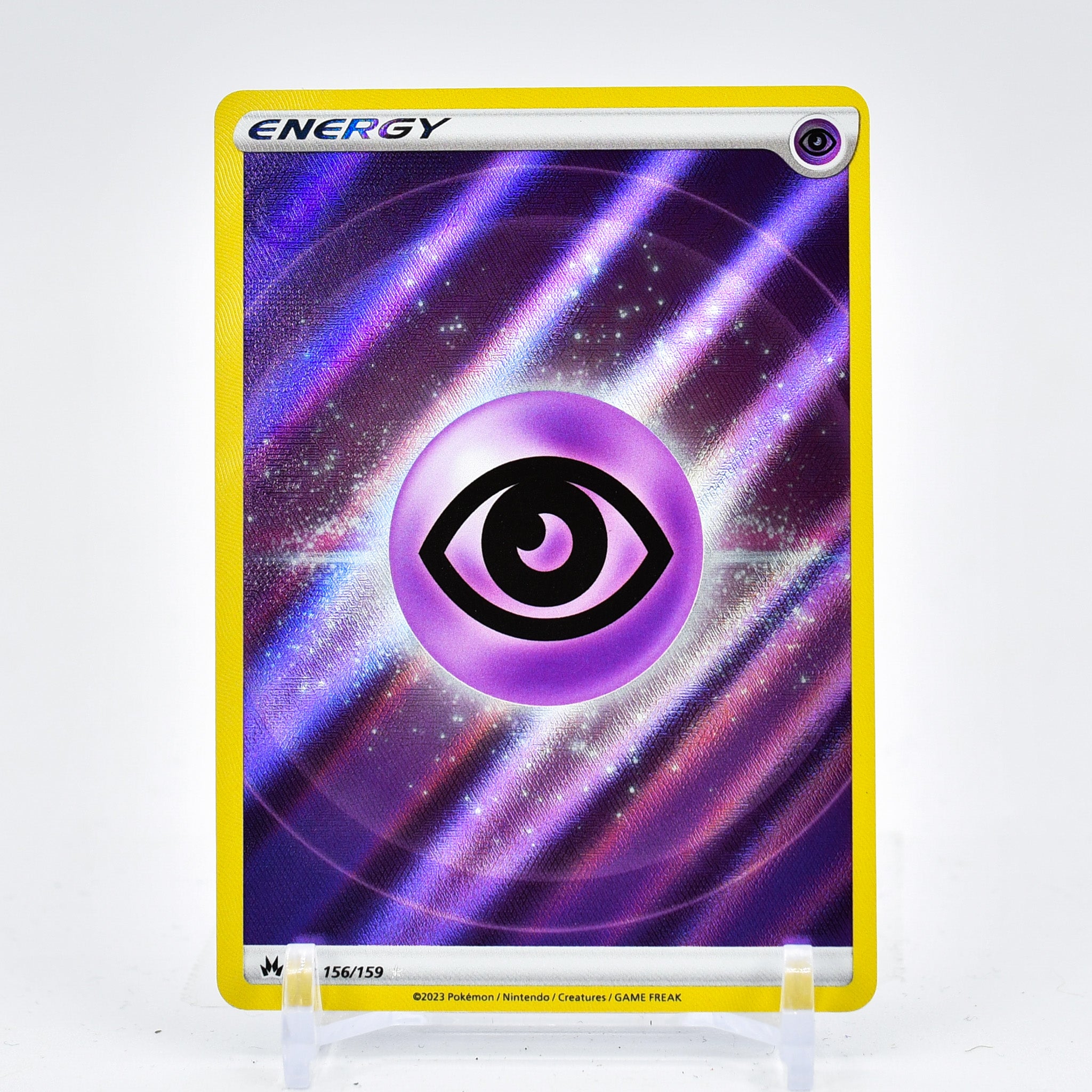 Psychic Energy - 156/159 Crown Zenith TEXTURE FULL ART Energy - NM/MINT