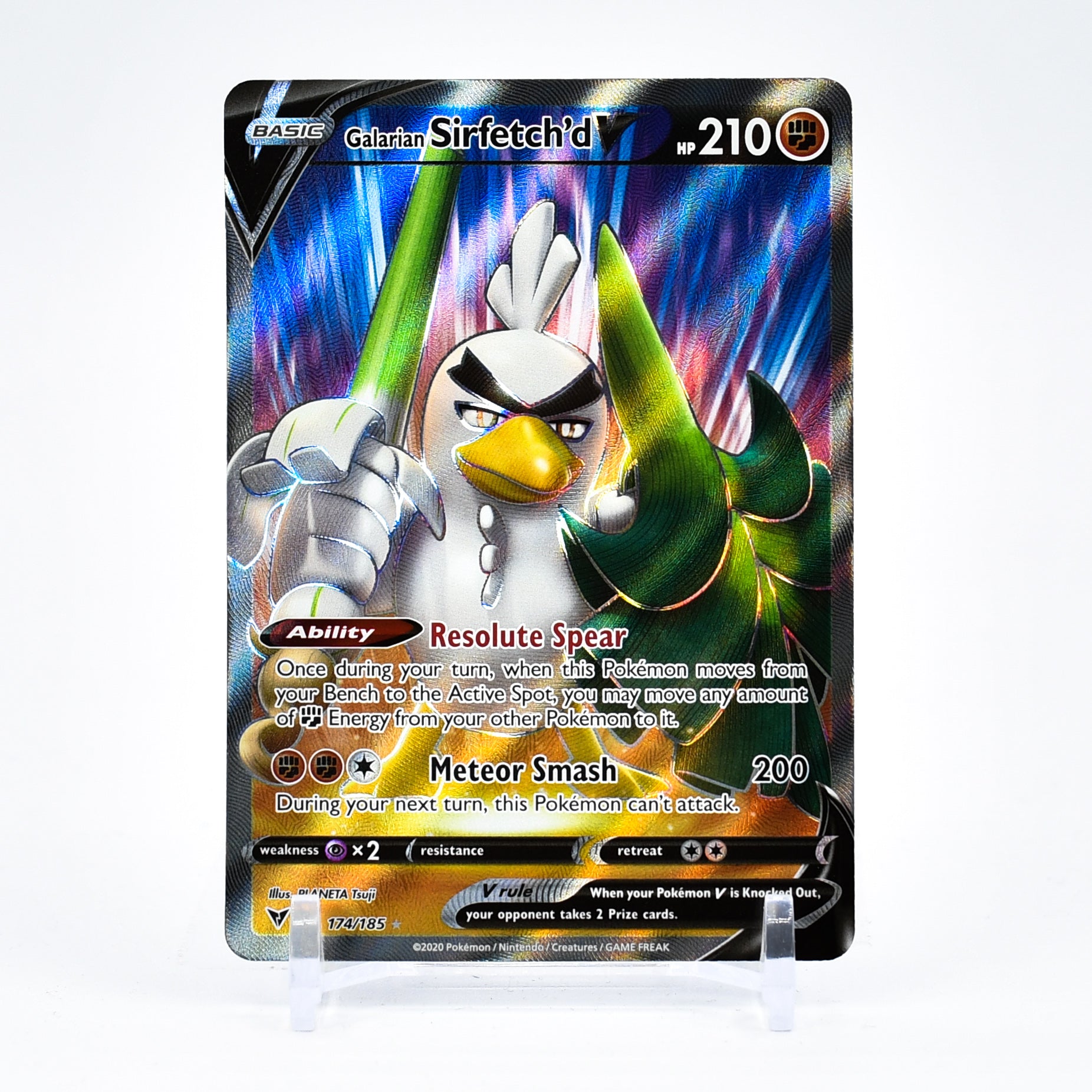Galarian Sirfetch'd V - 174/185 Vivid Voltage Ultra Rare Pokemon - NM/MINT