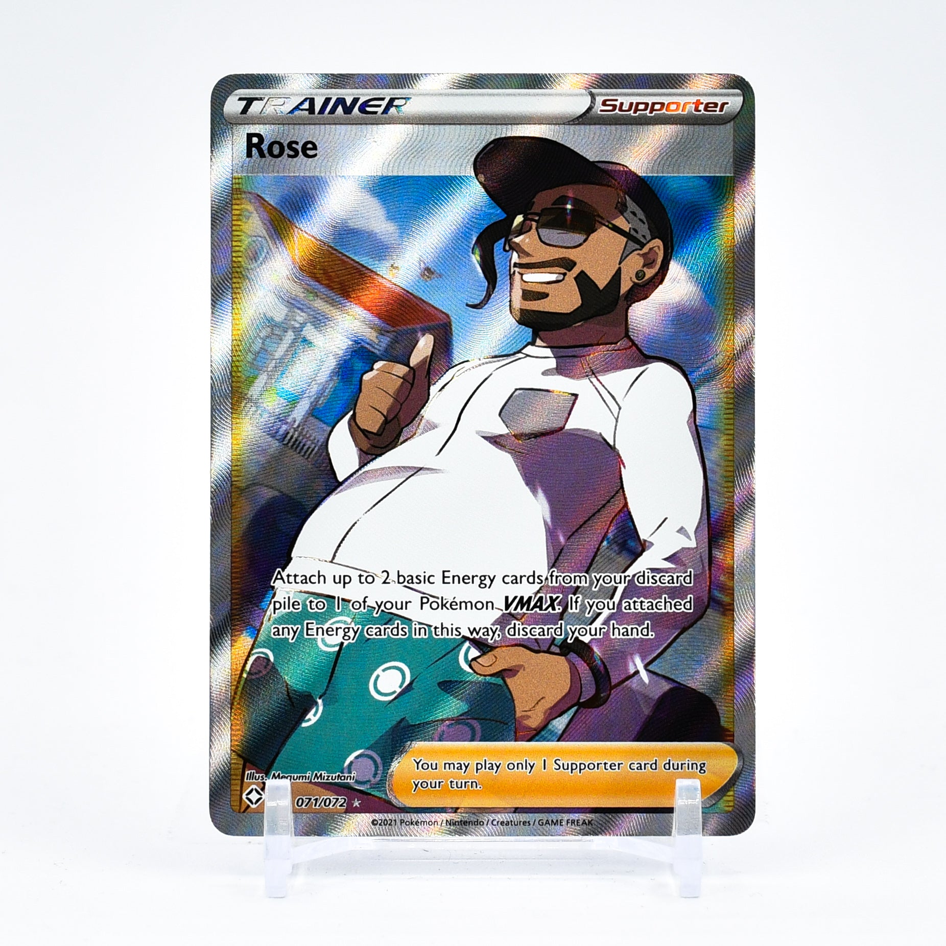Rose - 071/072 Shining Fates FULL ART Trainer - NM/MINT