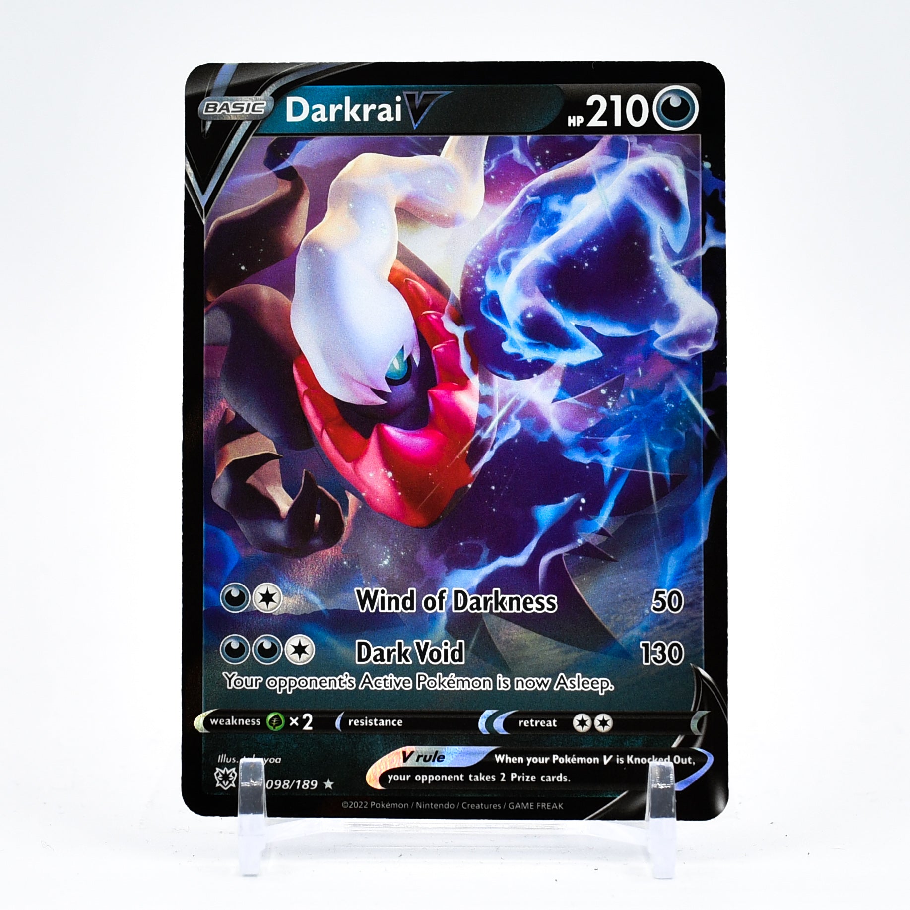 Darkrai V - 098/189 Astral Radiance Ultra Rare Pokemon - NM/MINT