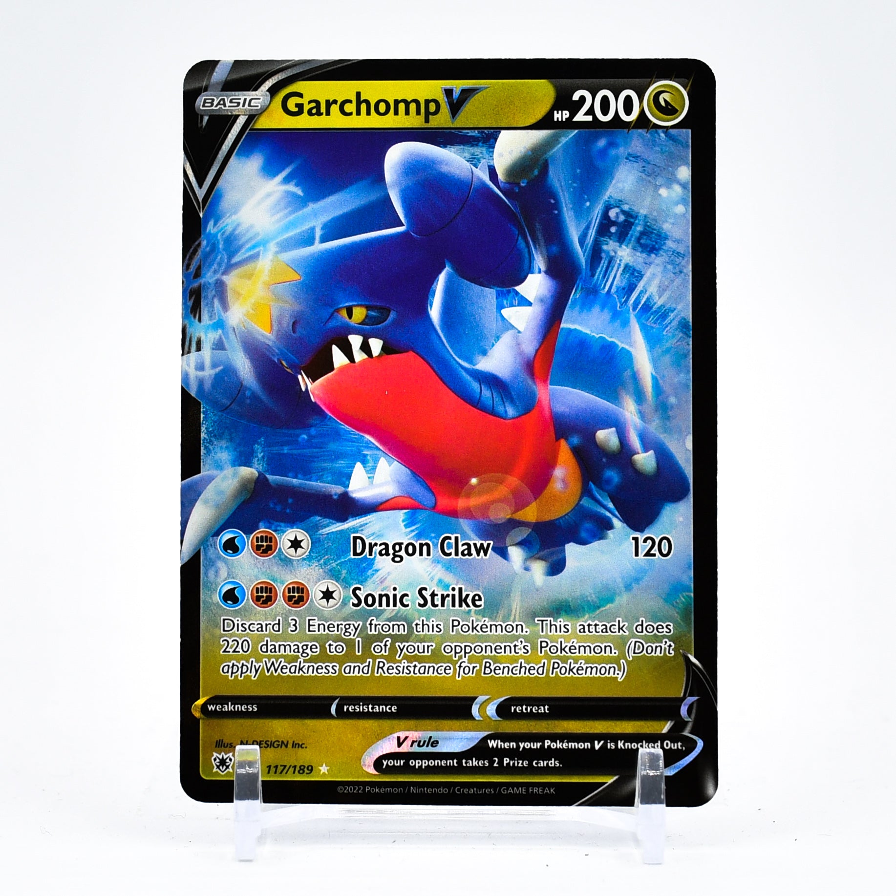 Garchomp V - 117/189 Astral Radiance Ultra Rare Pokemon - NM/MINT