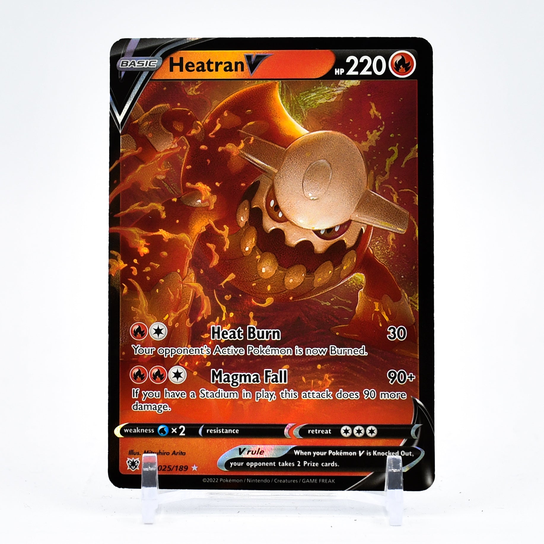 Heatran V - 025/189 Astral Radiance Ultra Rare Pokemon - NM/MINT