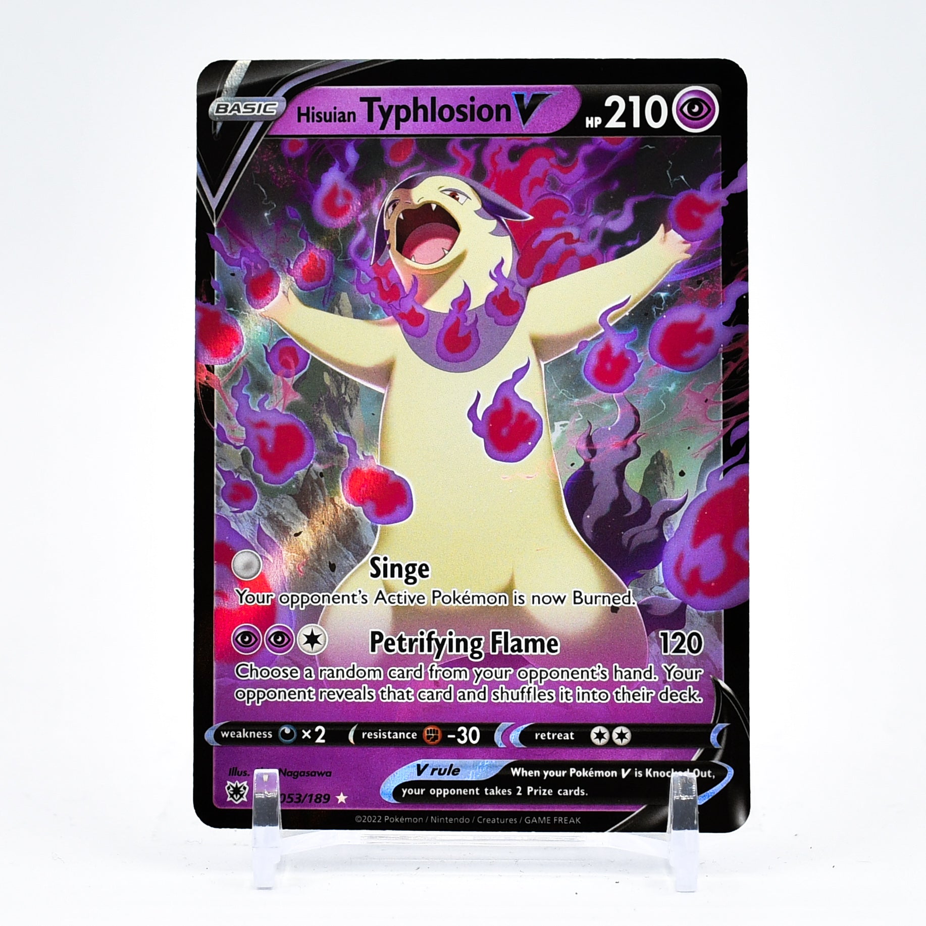 Hisuian Typhlosion V - 053/189 Astral Radiance Ultra Rare Pokemon - NM/MINT