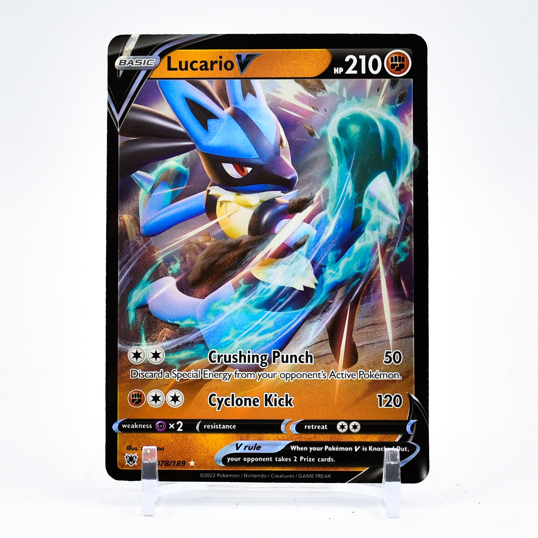 Lucario V - 078/189 Astral Radiance Ultra Rare Pokemon - NM/MINT