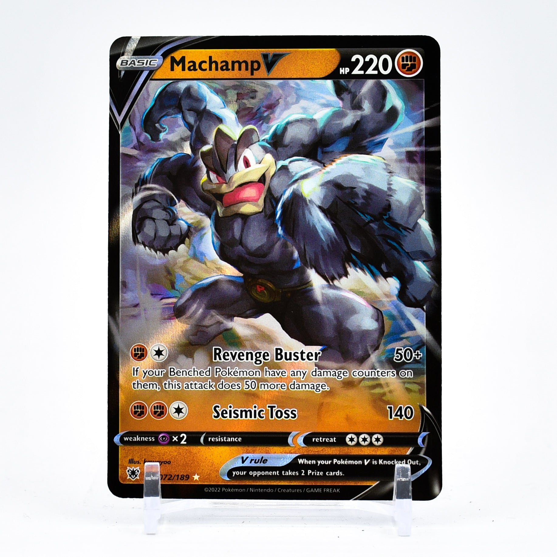 Machamp V - 072/189 Astral Radiance Ultra Rare Pokemon - NM/MINT