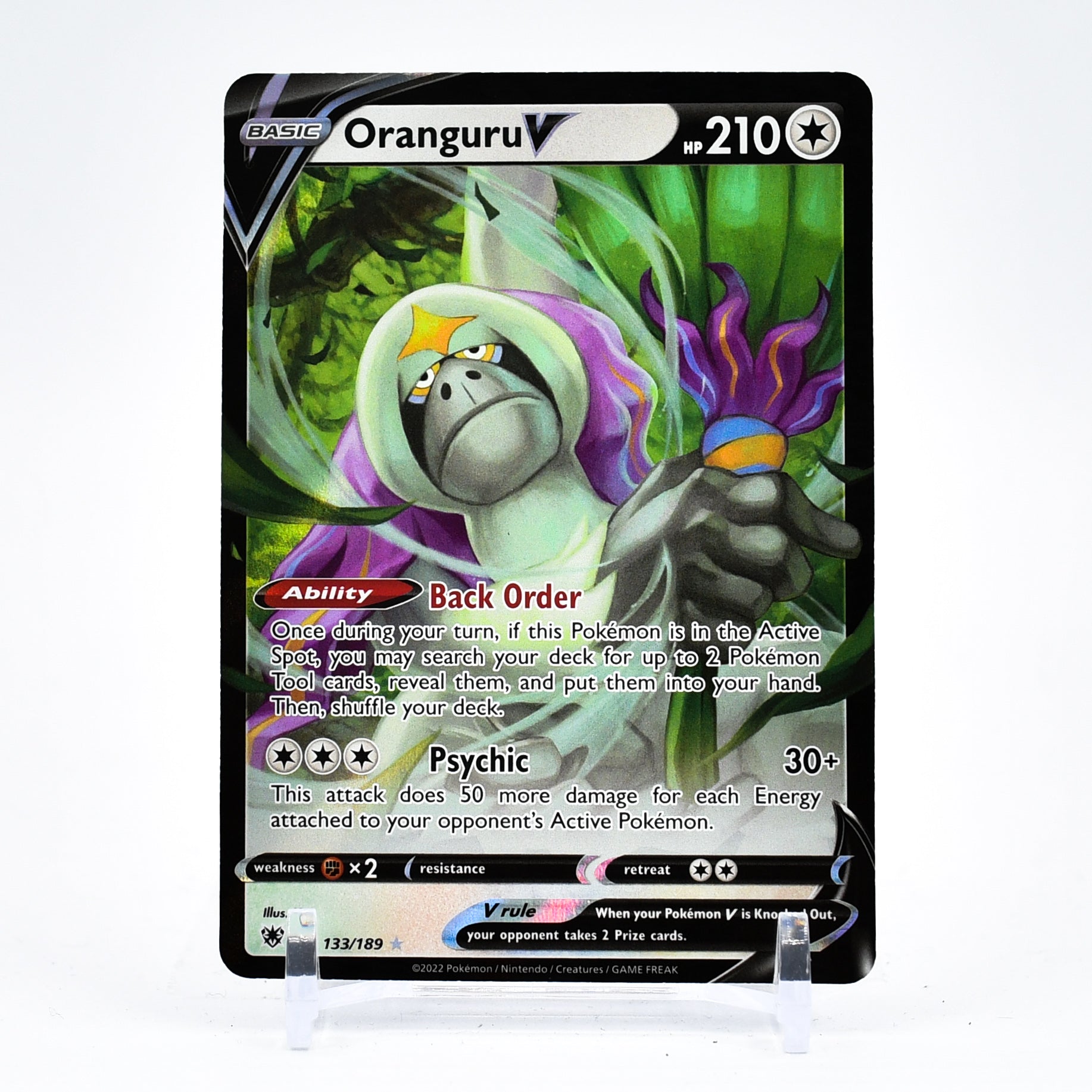 Oranguru V - 133/189 Astral Radiance Ultra Rare Pokemon - NM/MINT